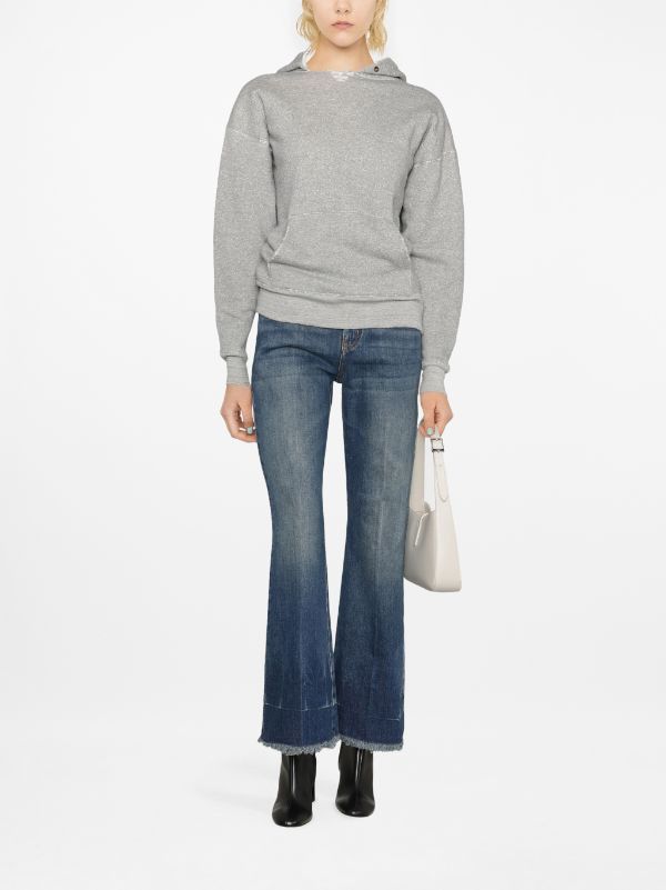Saint Laurent Paris o1bcso1str0924 Universite"Hoodie in Grey Size US M / EU 48-50 / 2 - 2 Thumbnail