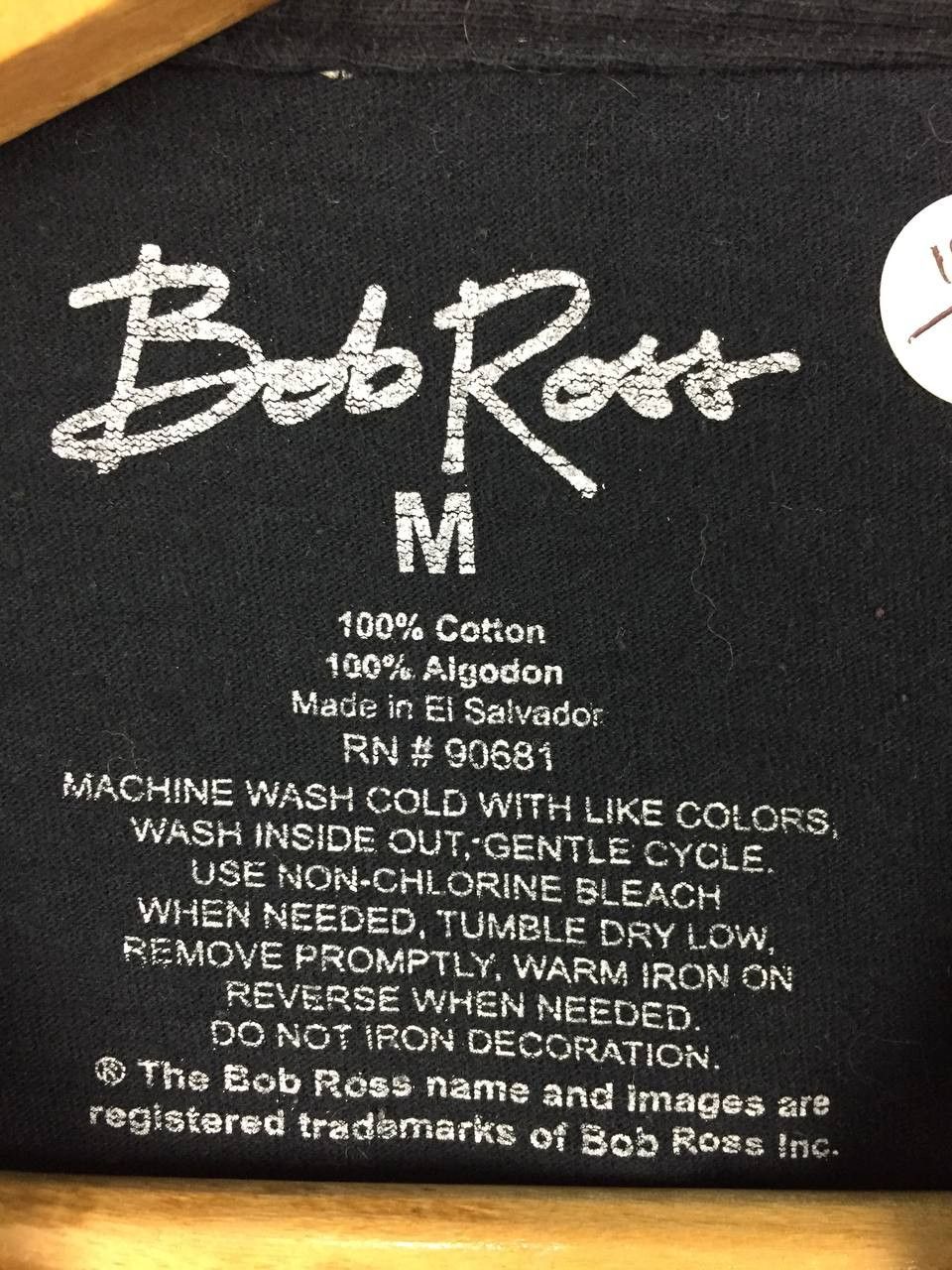 Vintage Bob Ross "No Mistakes,Just Happy Accidents" Graphic Tee Size US M / EU 48-50 / 2 - 7 Thumbnail