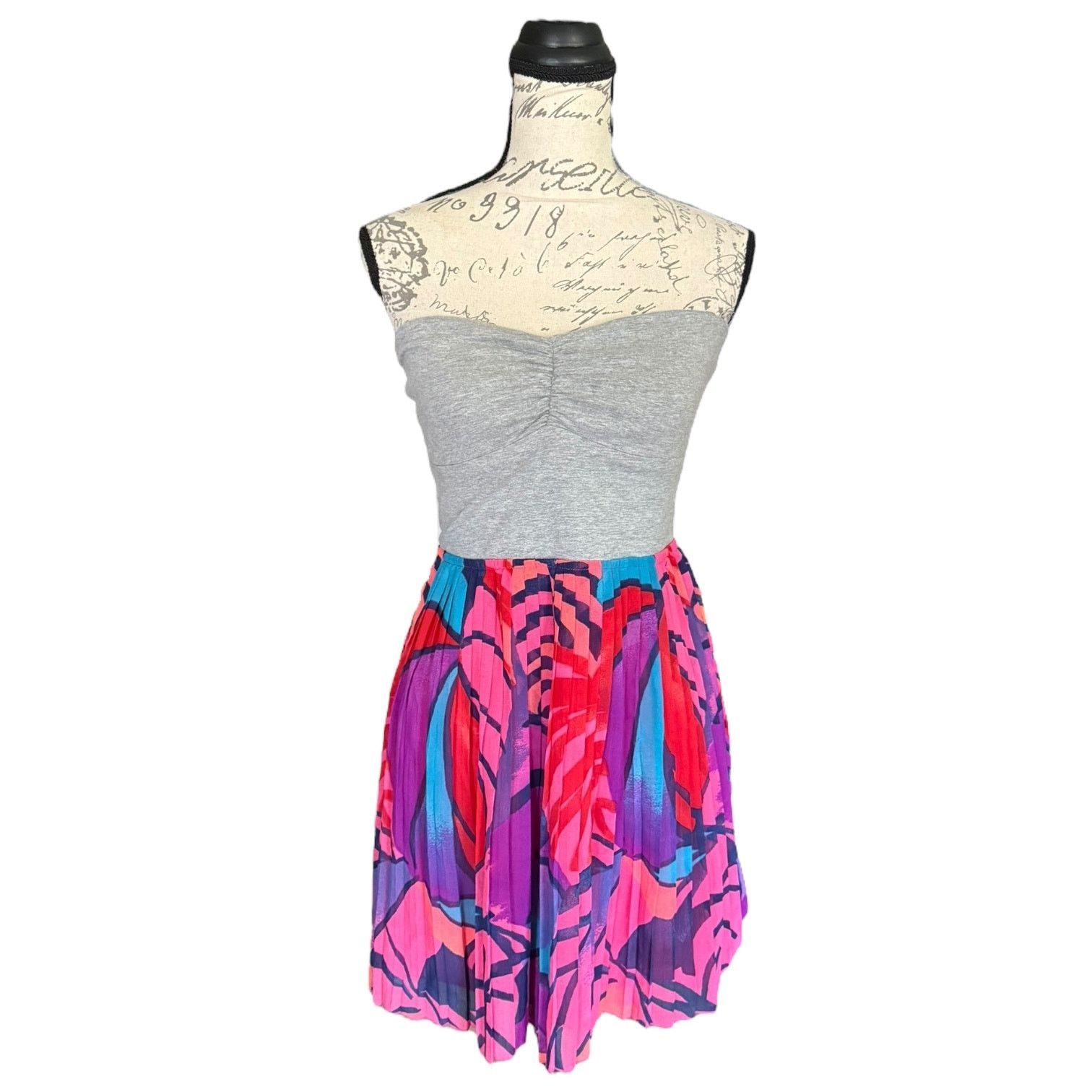 Other Roxy One Day Soon Strapless Summer Colorful Mini Dress Large Size L / US 10 / IT 46 - 1 Thumbnail