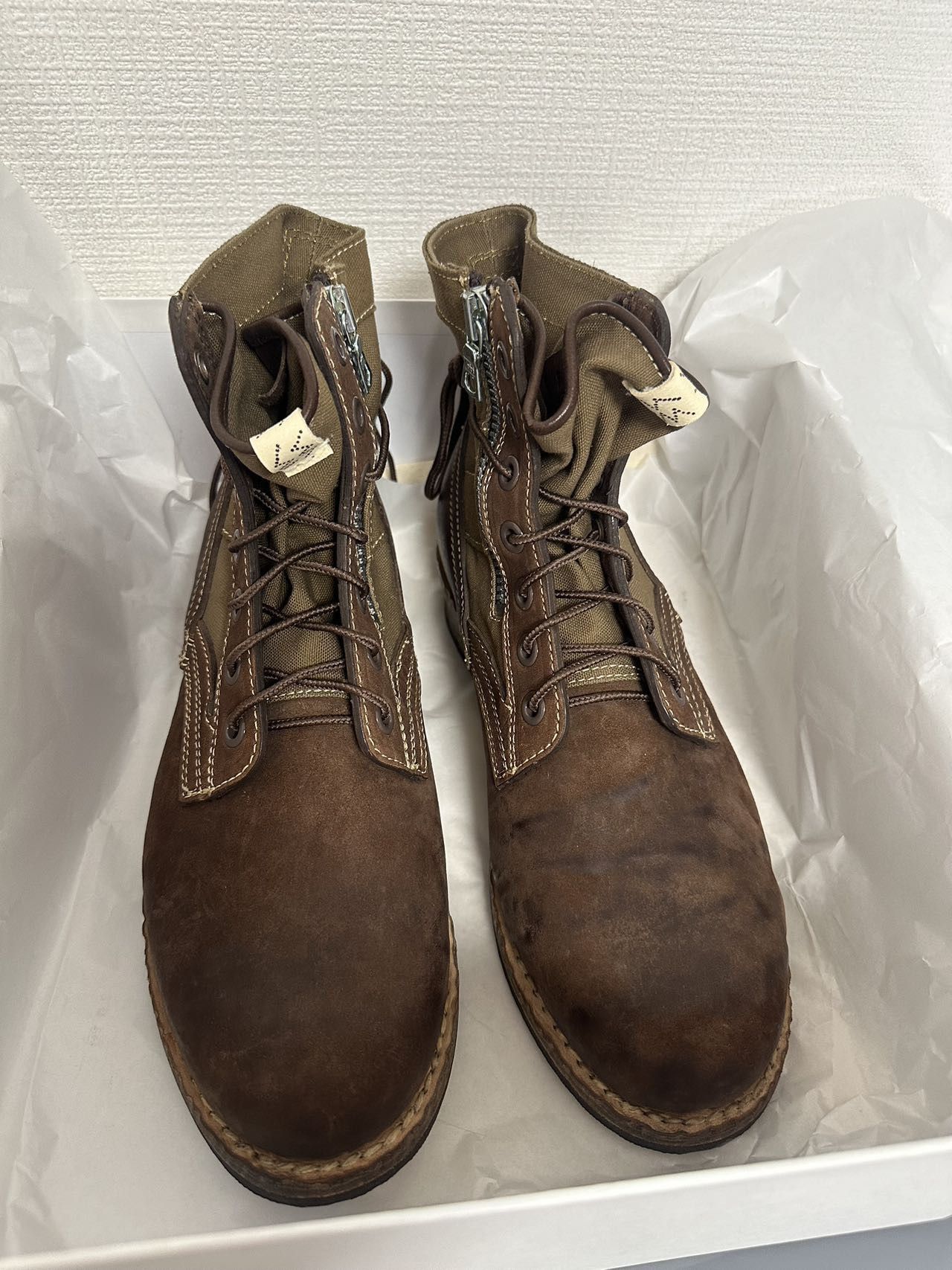 Visvim Brand New Visvim 24SS 7 Hole 73 Folk Khaki Mens M9.5 | Grailed