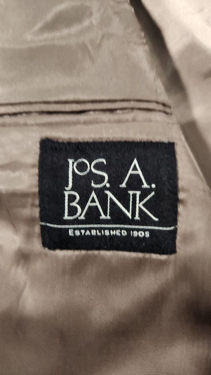 Jos. A. Bank Jos. A. Bank Wool Sport Coat Windowpane Plaid Blazer 40R Size 40R - 3 Thumbnail