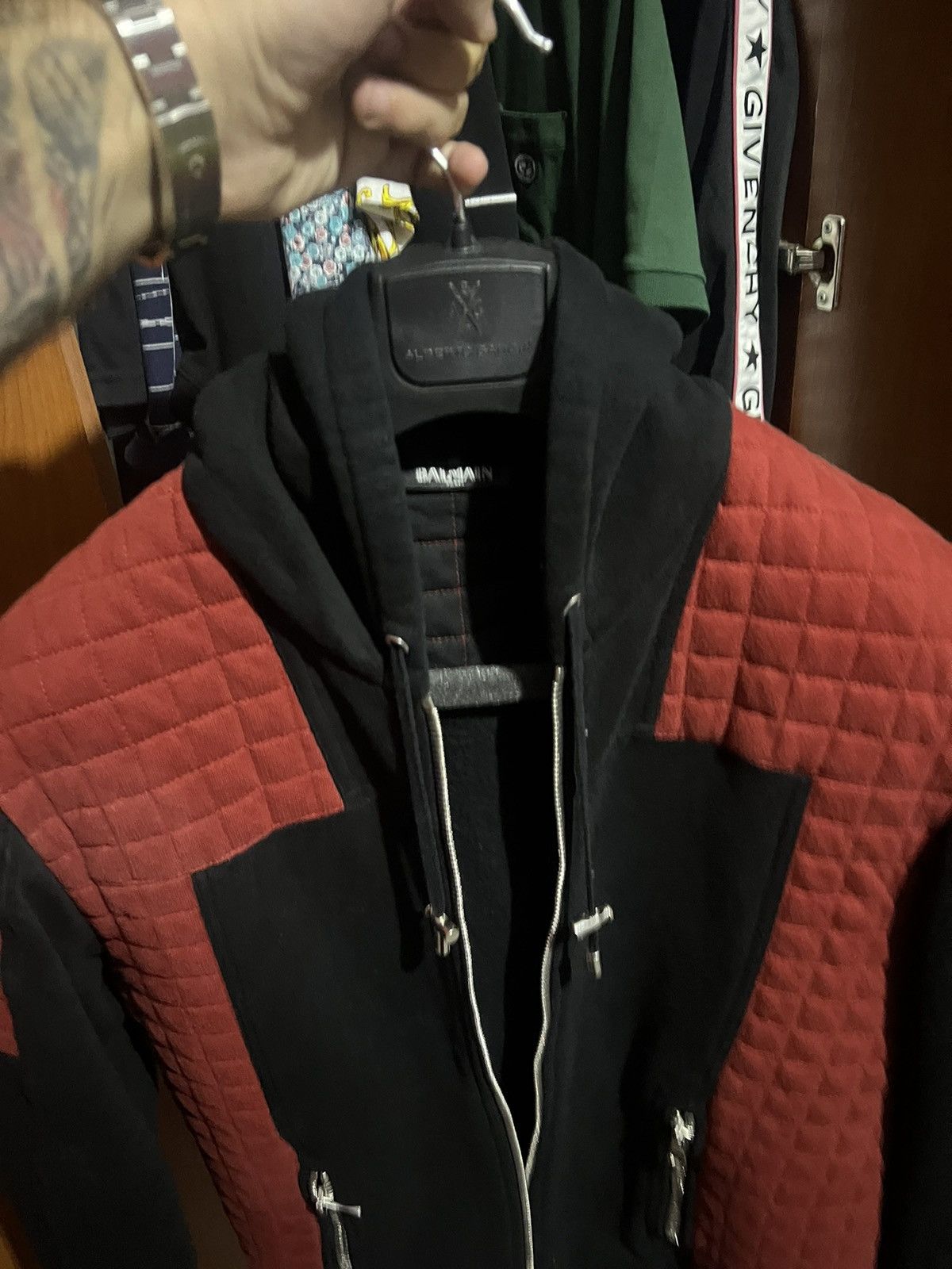 Balmain Balmain 2015 colorblock hoodie Size US L / EU 52-54 / 3 - 2 Thumbnail