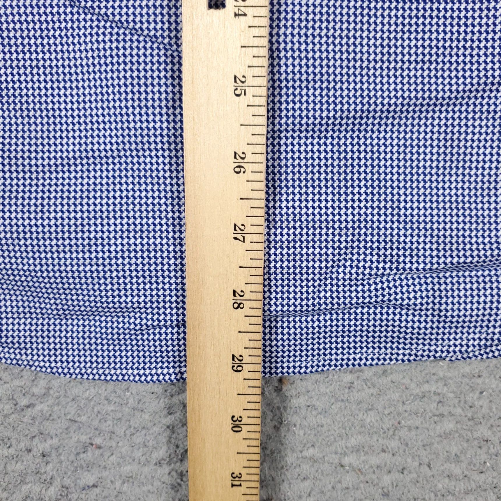 Ben Sherman Ben Sherman Dress Shirt Men’s 15 Blue Solid Long Sleeve Button-Up Collar Classic Size 40R - 4 Thumbnail