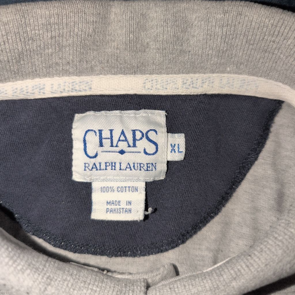 Chaps Ralph Lauren Vintage Ralph Lauren; Chaps Cotton Heather Grey Polo XL Size US XL / EU 56 / 4 - 2 Thumbnail