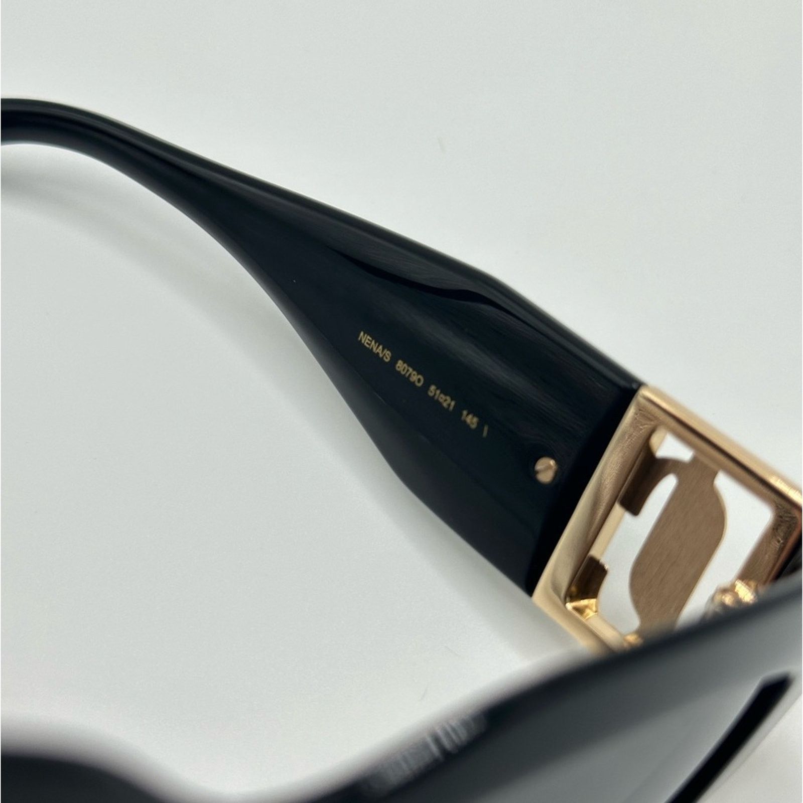 Jimmy Choo BRAND NEW JIMMY CHOO NENA/S 807 Black Women Sunglasses Size ONE SIZE - 9 Thumbnail