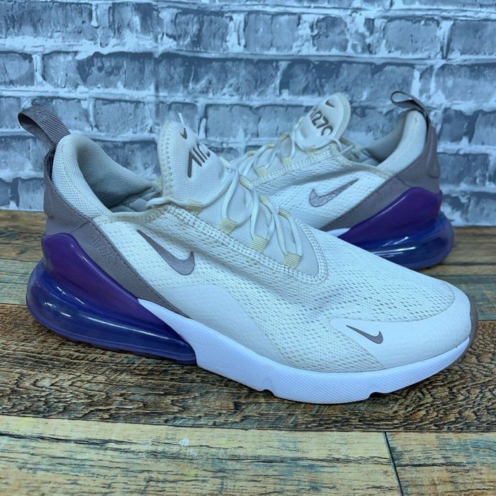 Nike air max 270 - womens sail/pumice/space on sale purple/white/pumice