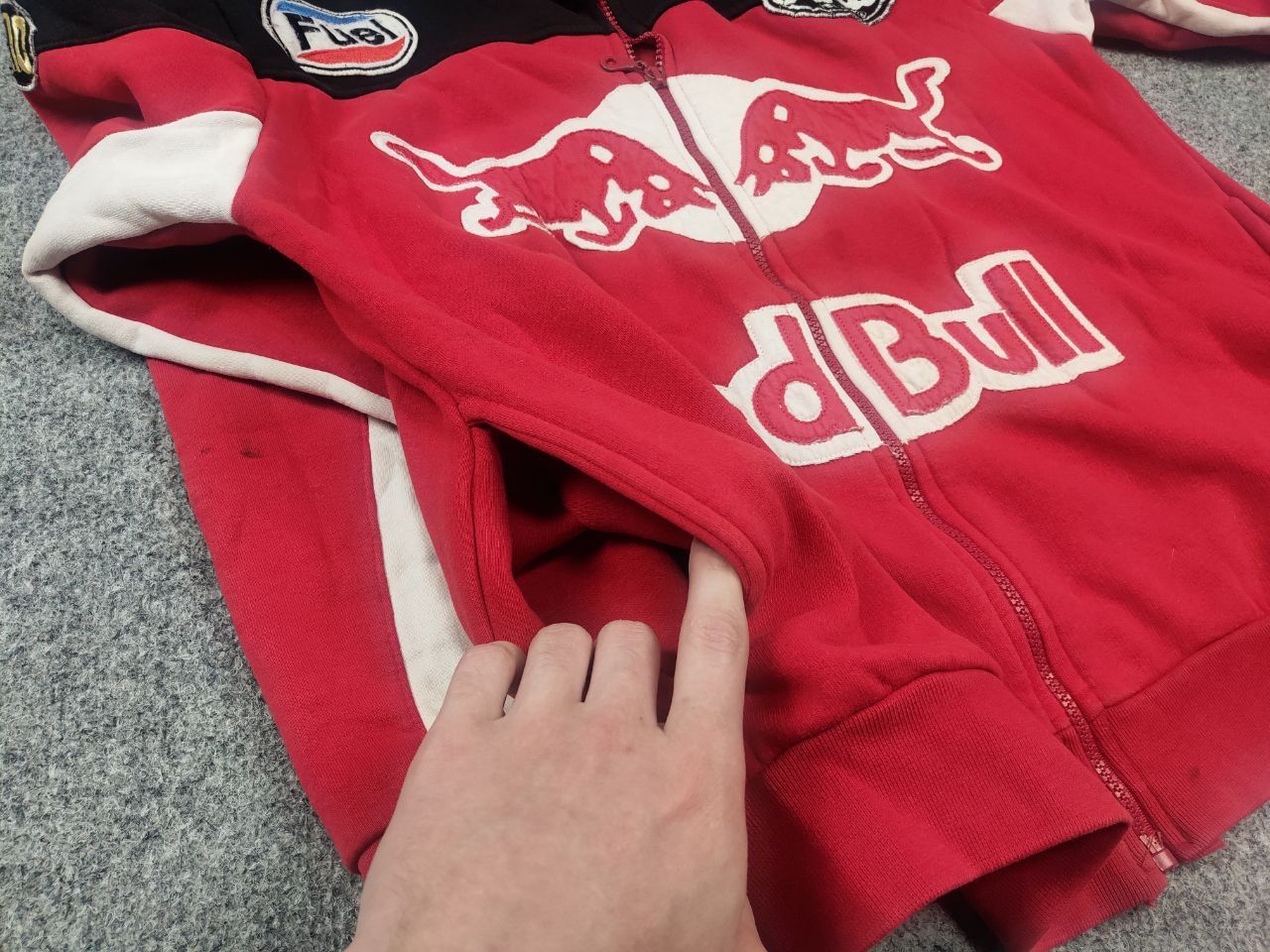 Red Bull Vintage Red Bull Fuel Arai Engine Zip Racing Sweatshirt Y2K Size US M / EU 48-50 / 2 - 20 Thumbnail