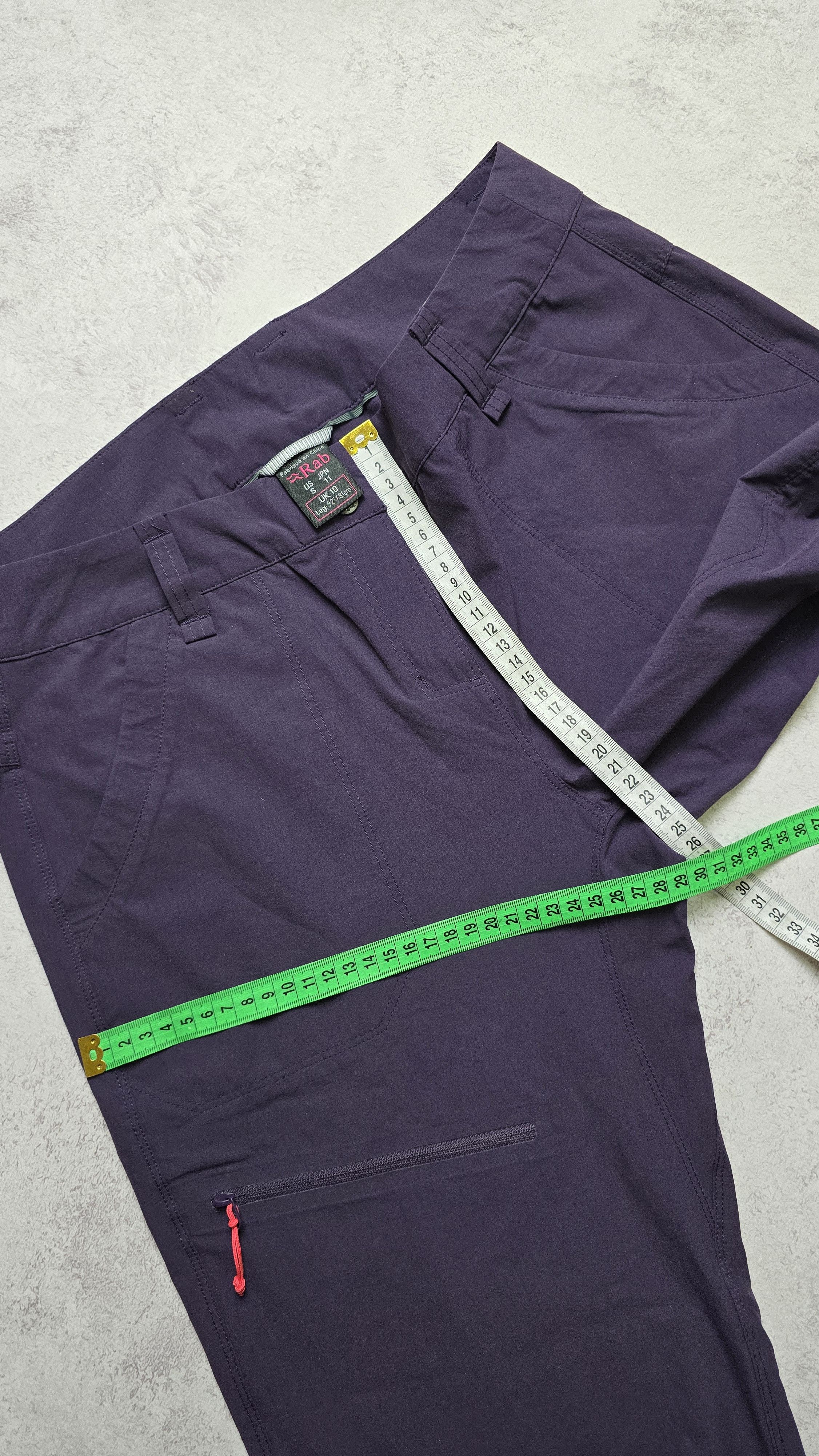 Rab Rab Women's Purple Helix Trousers Active Hiking Walk Pants Size 32" / US 10 / IT 46 - 5 Thumbnail