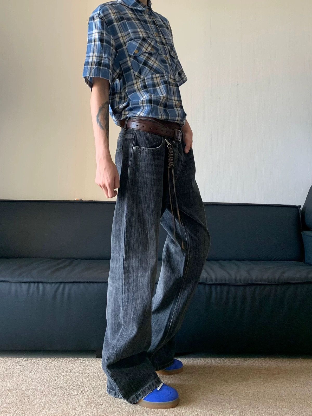 Japanese Brand × Vintage Retro punk pants Size US 32 / EU 48 - 2 Thumbnail