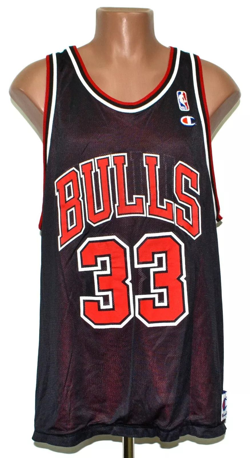 Champion NBA CHICAGO BULLS SHIRT #33 PIPPEN CHAMPION SIZE 48 (XL) Size US XL / EU 56 / 4 - 1 Thumbnail