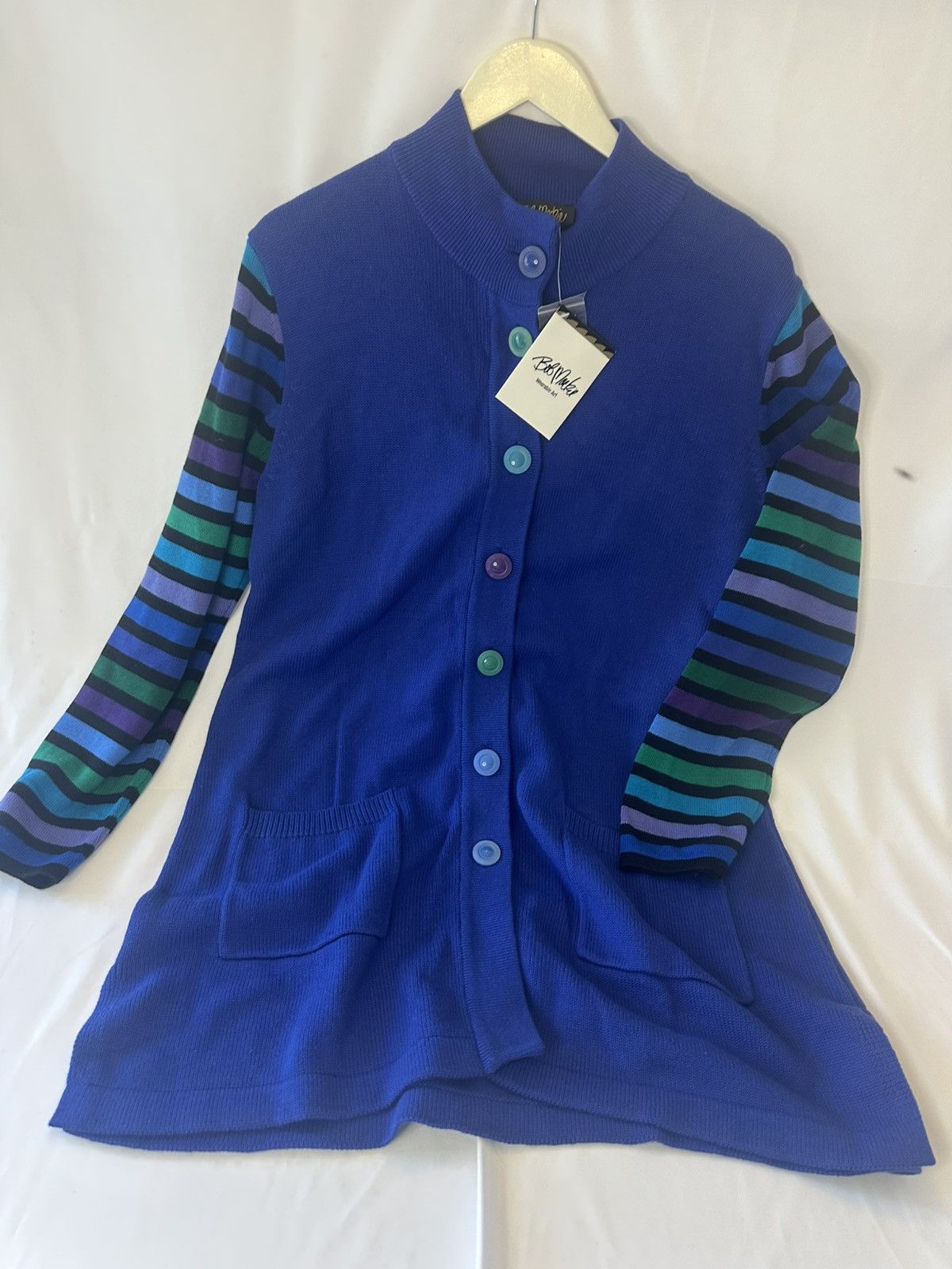 Bob Mackie Bob Mackie Wearable Art Color Sleeve Long Duster Cardigan Size L / US 10 / IT 46 - 1 Thumbnail