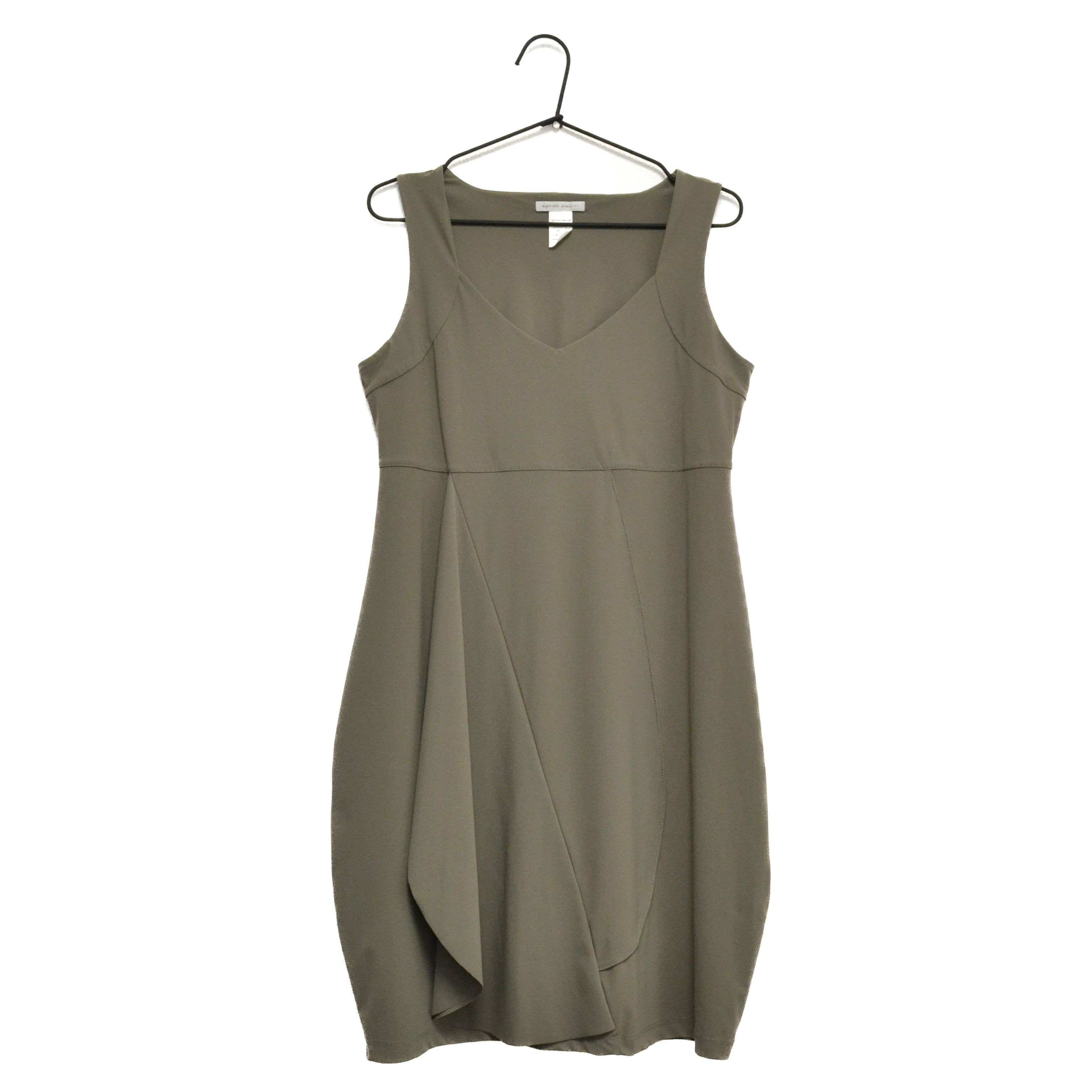 Sarah Pacini Y2K Avantgarde Gray Sleeveless Dress