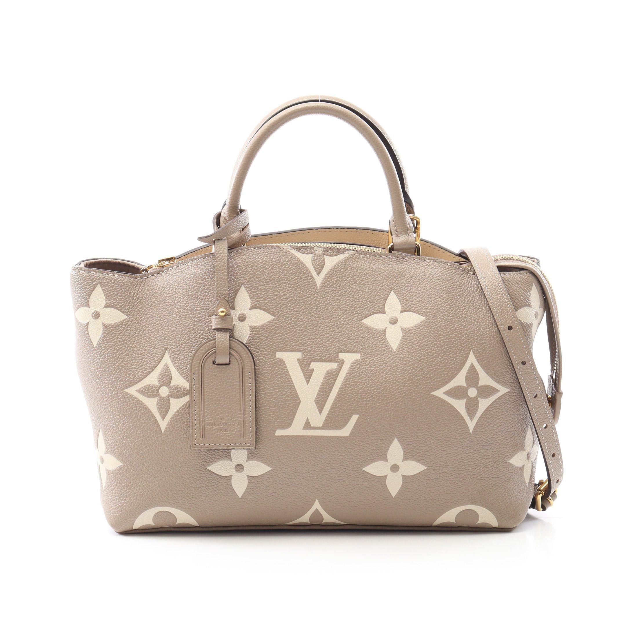 Louis Vuitton Louis Vuitton Petit Pare Pm Monogram Empreinte Tourterelle Claim Handbag Leather Gray Beige Size ONE SIZE - 1 Thumbnail