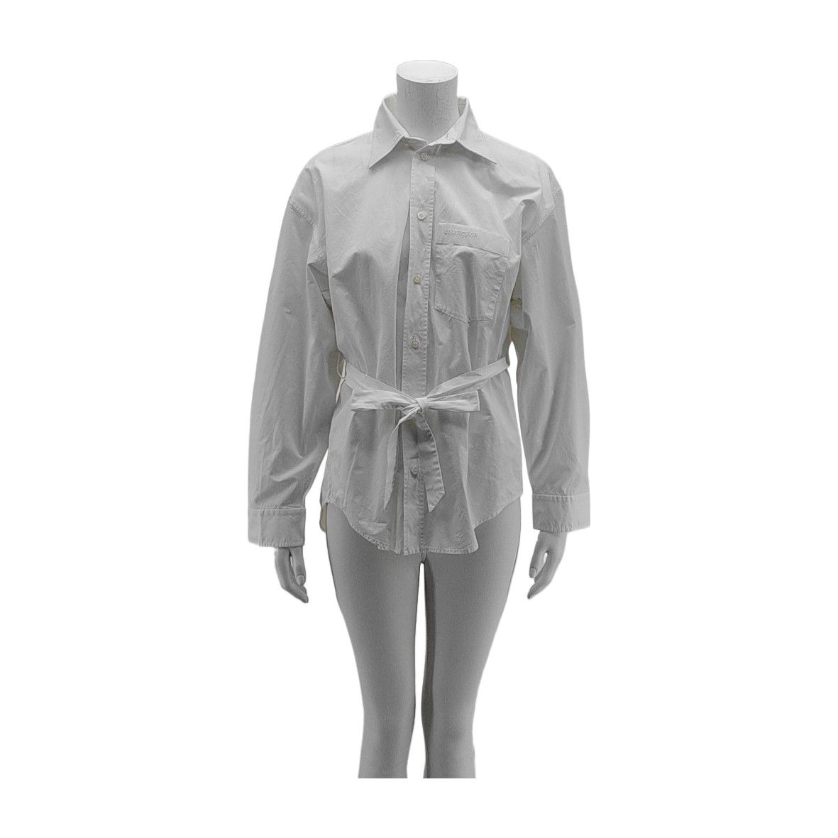 Balenciaga Balenciaga Embroidered Button Up Shirt Size 34 Size XS / US 0-2 / IT 36-38 - 1 Thumbnail
