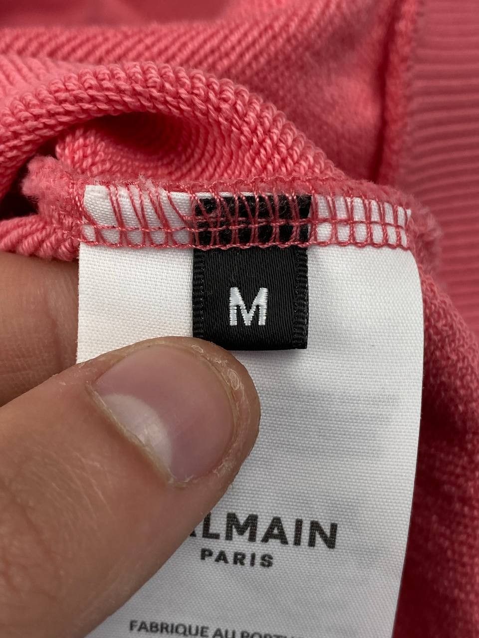 Balmain Balmain Full Zip Hoodie Men Size M Pink Size US M / EU 48-50 / 2 - 8 Thumbnail