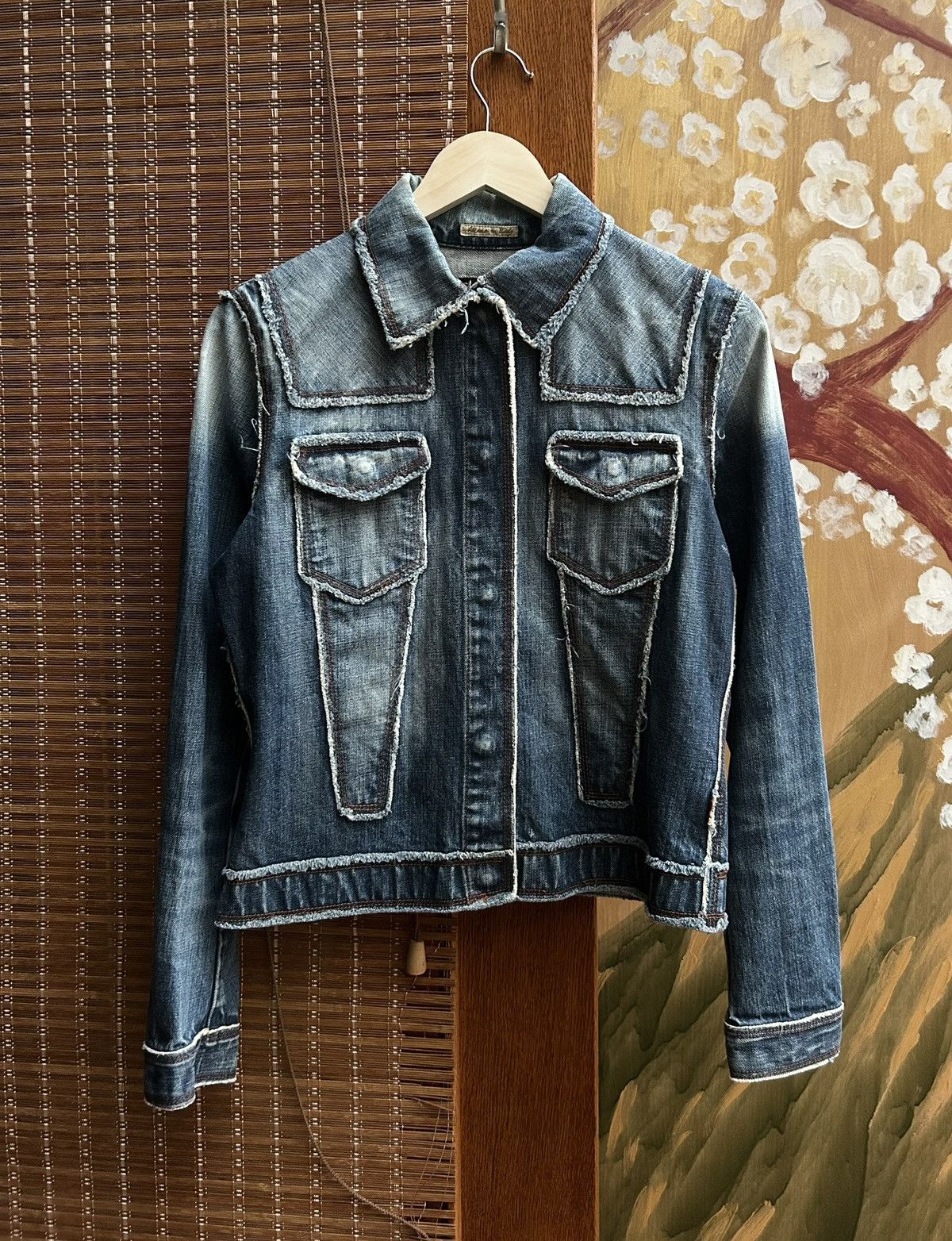 Jean Paul Gaultier JPG Jeans Jean Paul Gaultier Washed Reversed Denim Jacket Size S / US 4 / IT 40 - 1 Thumbnail