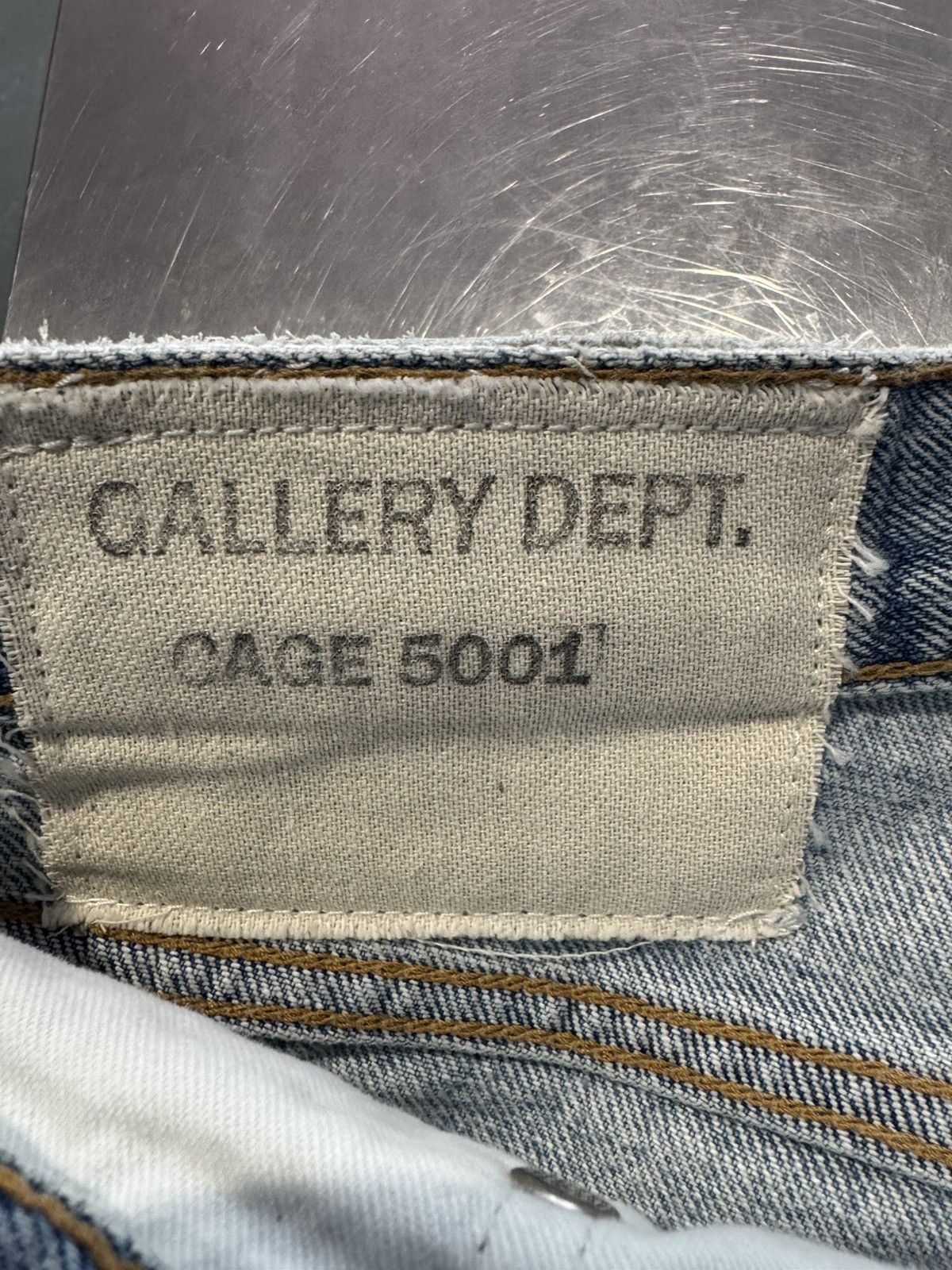 Gallery Dept. Gallery Dept Cage Denim Jeans Size US 34 / EU 50 - 6 Thumbnail