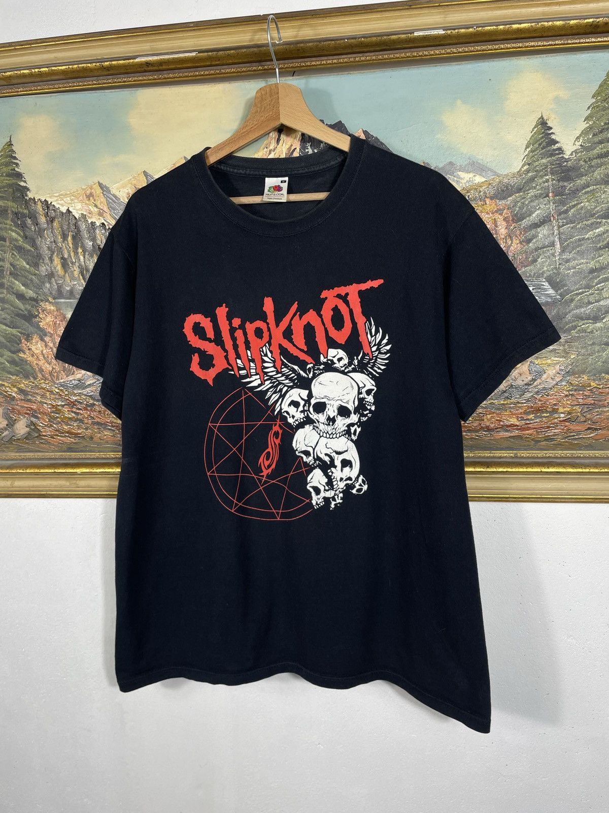Band Tees Slipknot Vintage Y2k Black Ter Merch Band Metal Rock Size US M / EU 48-50 / 2 - 4 Thumbnail