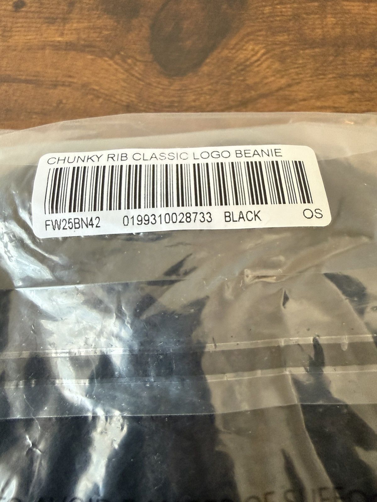 Supreme Supreme Chunky Rib Classic Logo Beanie Black (FW25) Size ONE SIZE - 3 Thumbnail