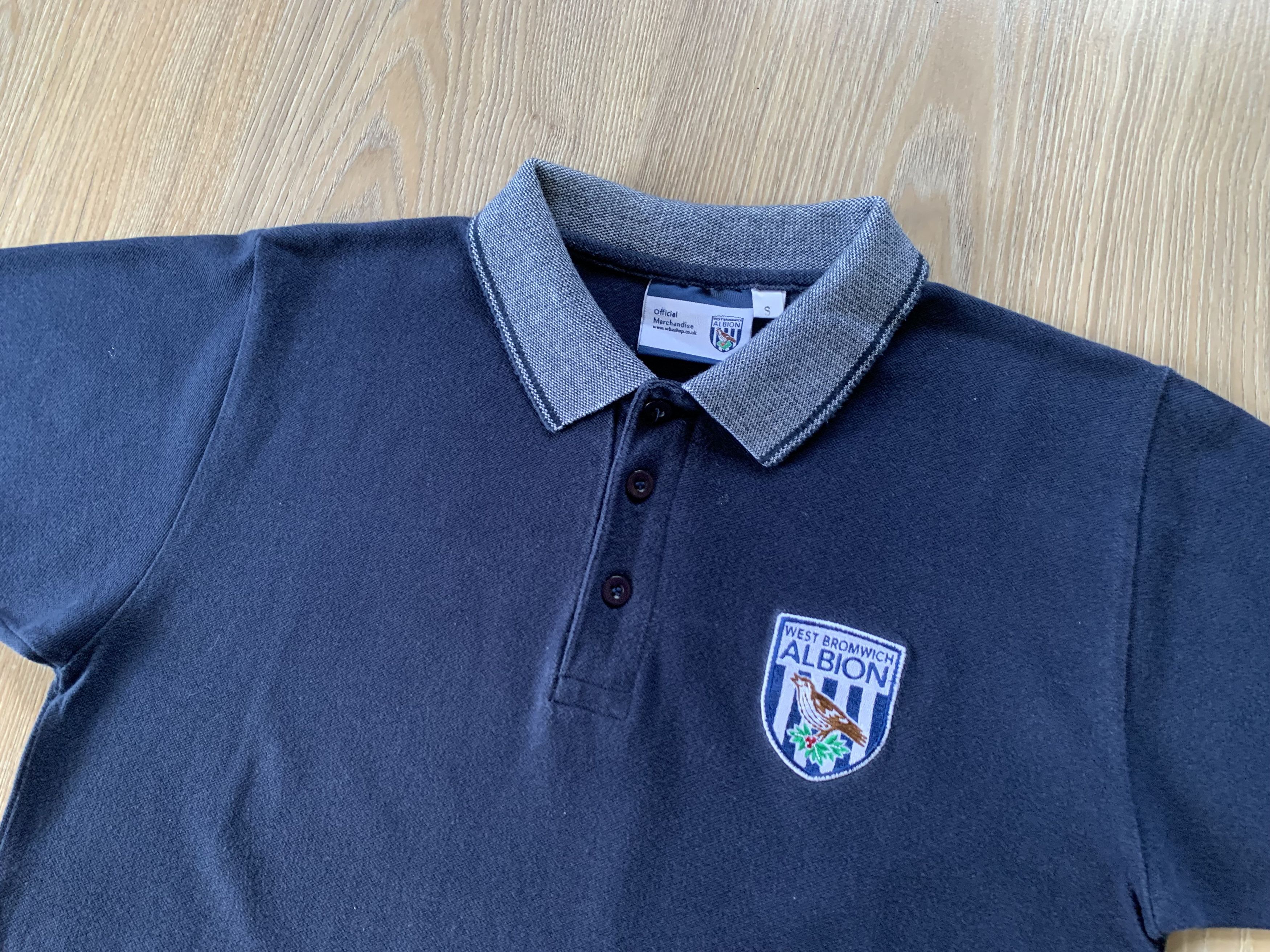 Vintage Vintage West Bromwich Albion FC Cotton Polo T-Shirt Size US S / EU 44-46 / 1 - 5 Thumbnail