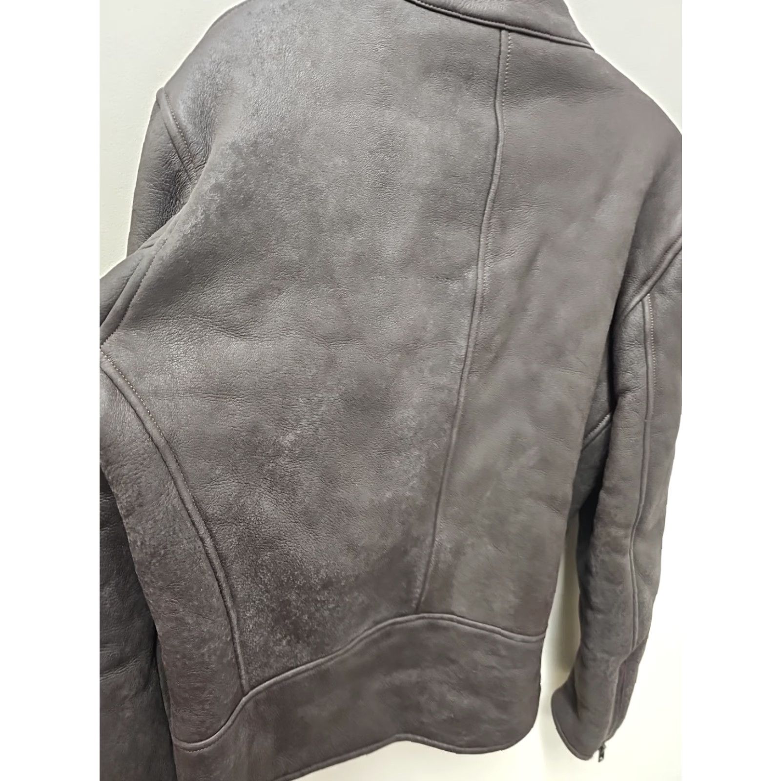 Maison Margiela Maison Margiela Jacket Coat Men L Brown Lambskin Leather 5 Zip Moto Shearling Leather Zip Size US L / EU 52-54 / 3 - 7 Thumbnail