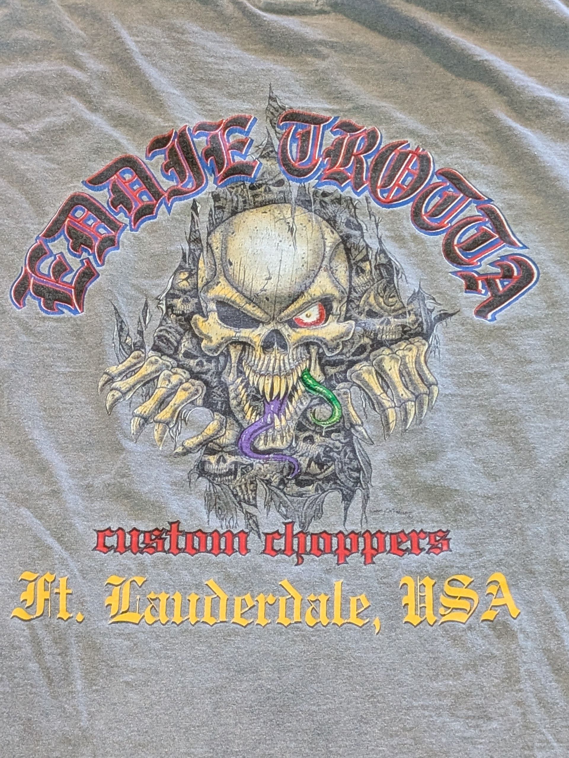 Other Y2K Faded Biker Eddie Trotta Custom Choppers Long Sleeve XL Size US XL / EU 56 / 4 - 2 Thumbnail
