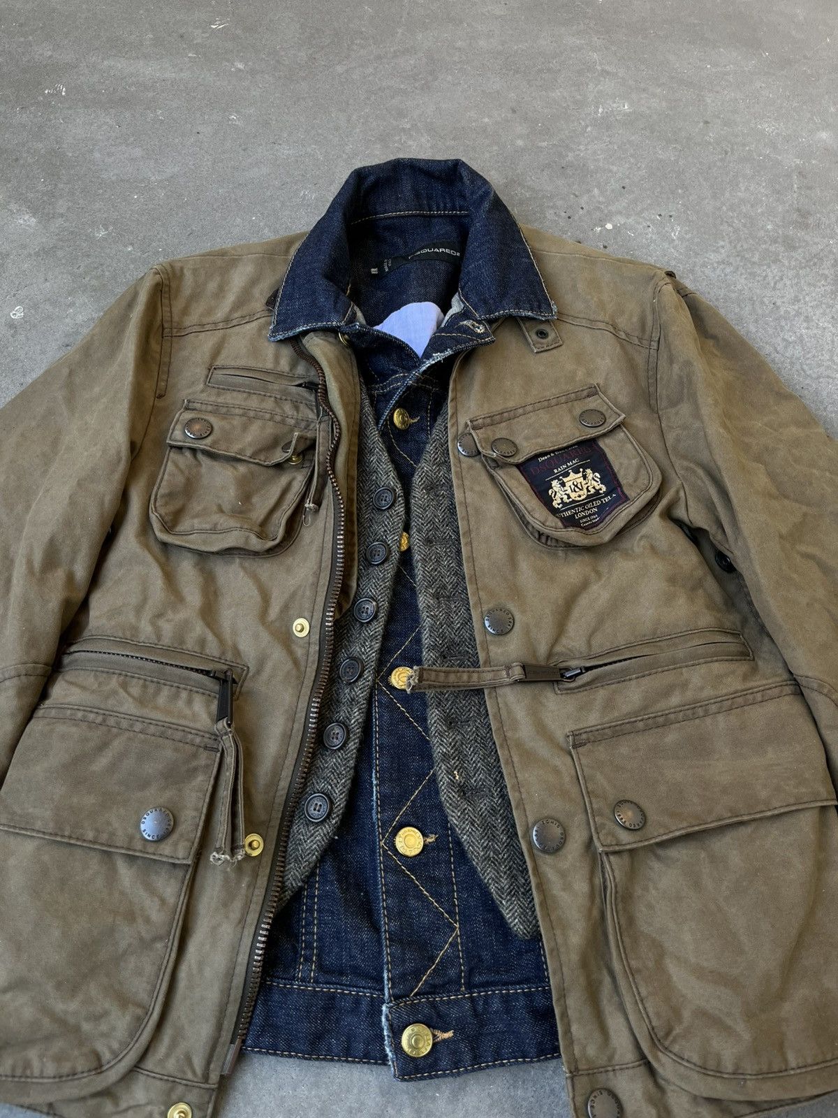 Dsquared2 Dsquared2 FW12 triple layered waxed jacket Size US S / EU 44-46 / 1 - 3 Thumbnail
