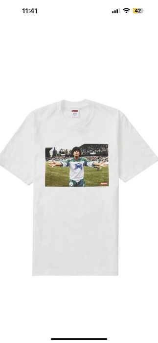 Supreme Supreme Maradona Tee Size Small IN HAND | Grailed