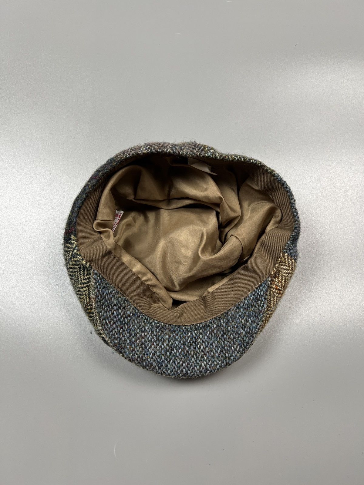 Harris Tweed Harris Tweed Patchwork Tweed Flat Cap (Y0373) Size ONE SIZE - 8 Thumbnail