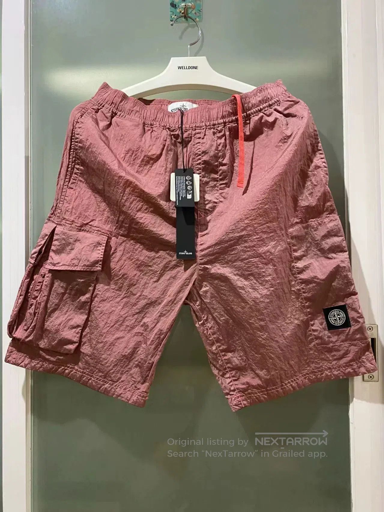 Stone Island stone island metallic nylon cargo shorts. Size US 30 / EU 46 - 1 Thumbnail