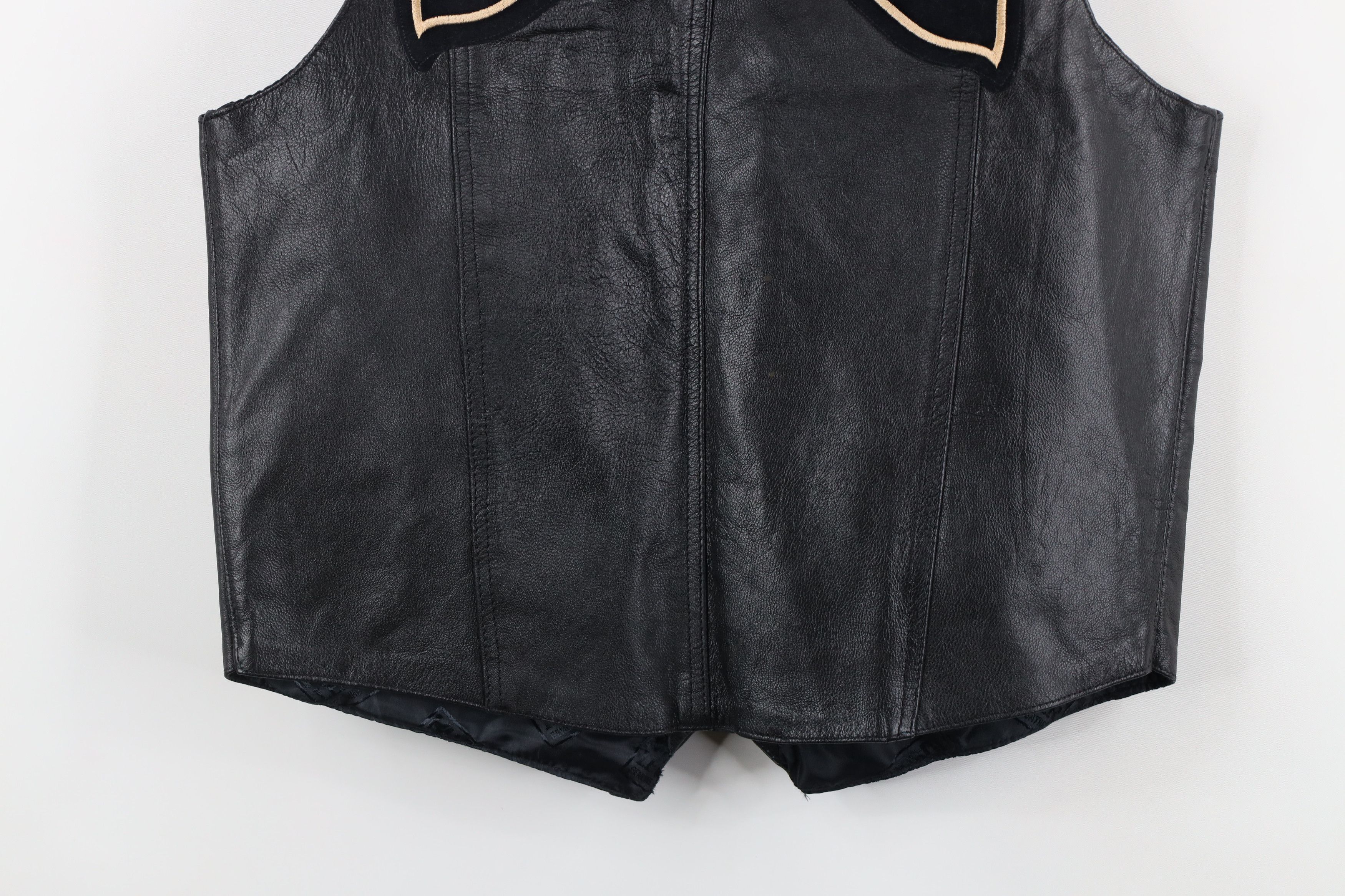 Vintage Vintage 90s Streetwear Leather Motorcycle Vest Jacket Size US M / EU 48-50 / 2 - 14 Thumbnail