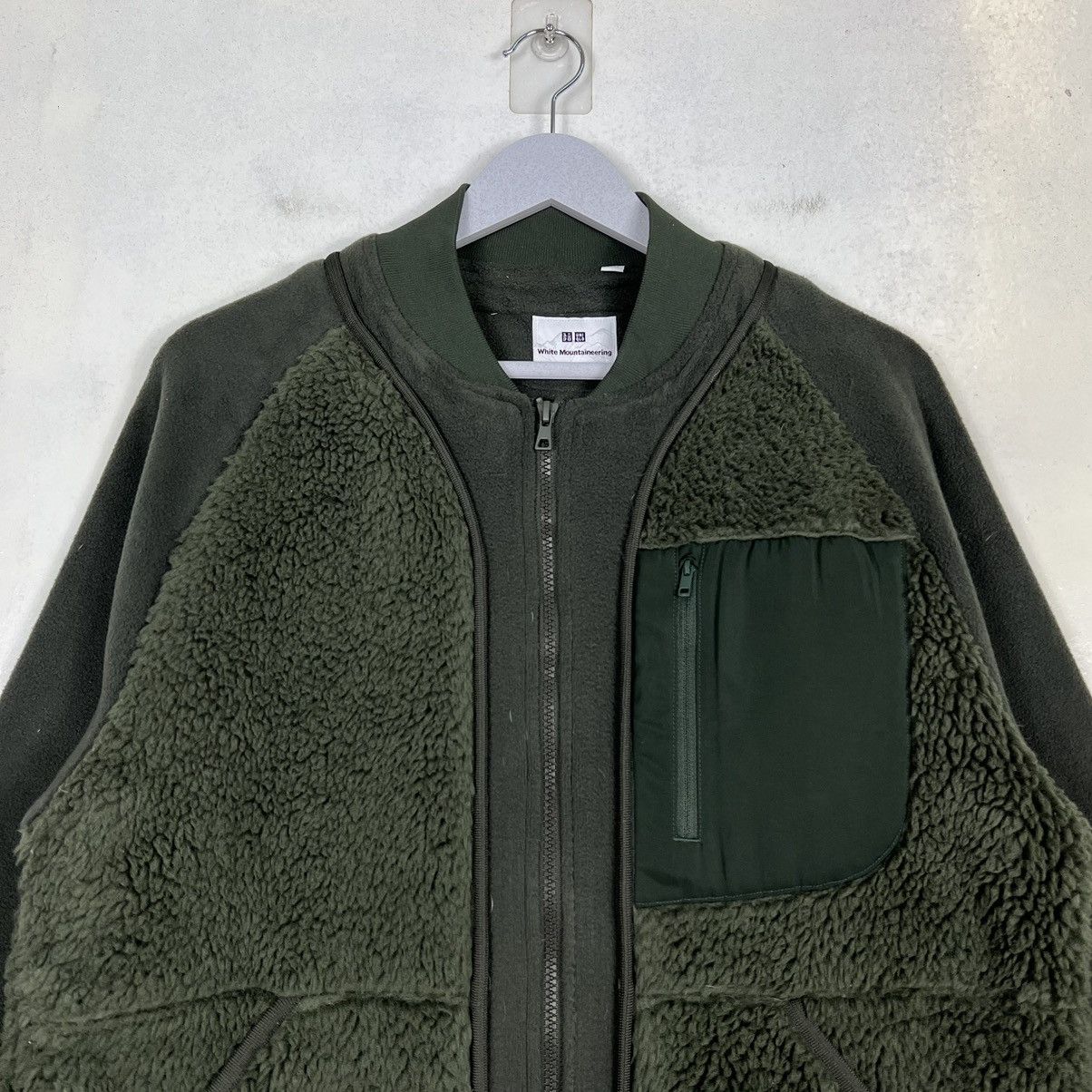 White Mountaineering 🔥 WHITE MOUNTAINEERING FLEECE BOMBER JACKET Size US S / EU 44-46 / 1 - 3 Thumbnail