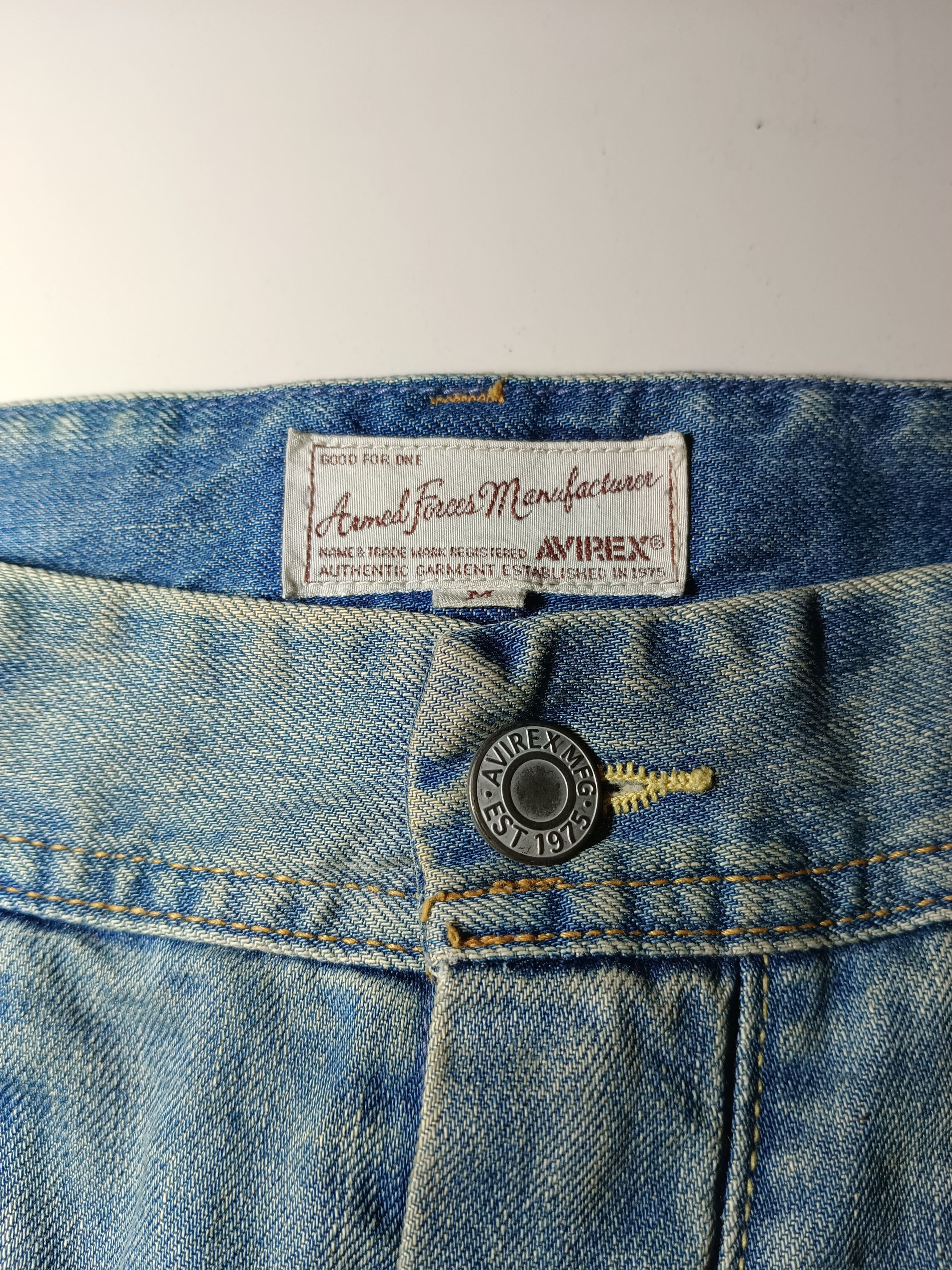 Avirex Avirex U.S Armed Forces Distressed Denim Jeans Size US 32 / EU 48 - 3 Thumbnail