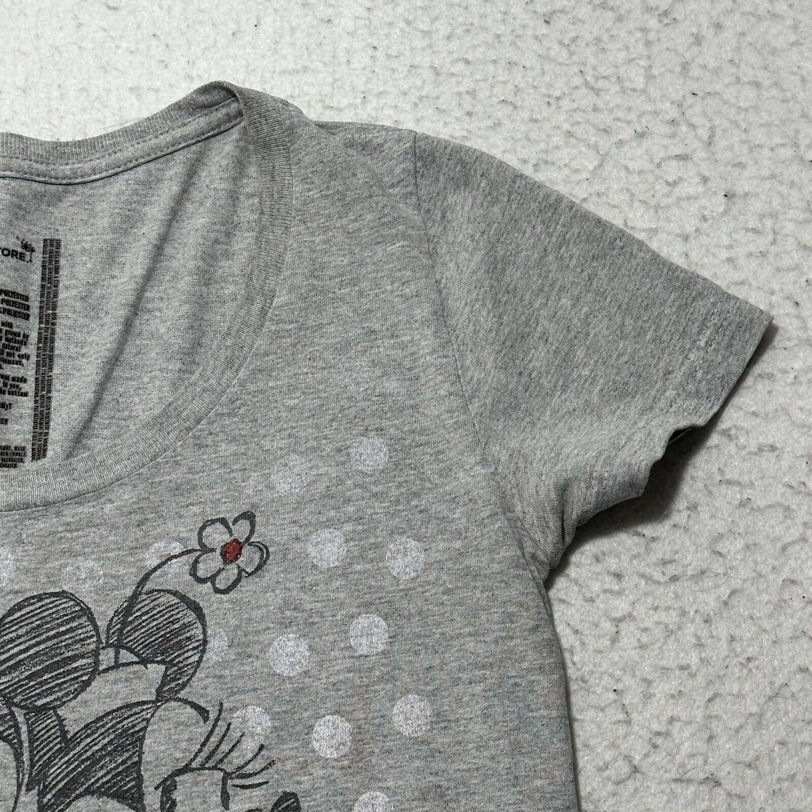 Disney Disney Small Mickey Minnie Mouse Gray Graphic T Shirt Size S / US 4 / IT 40 - 5 Thumbnail