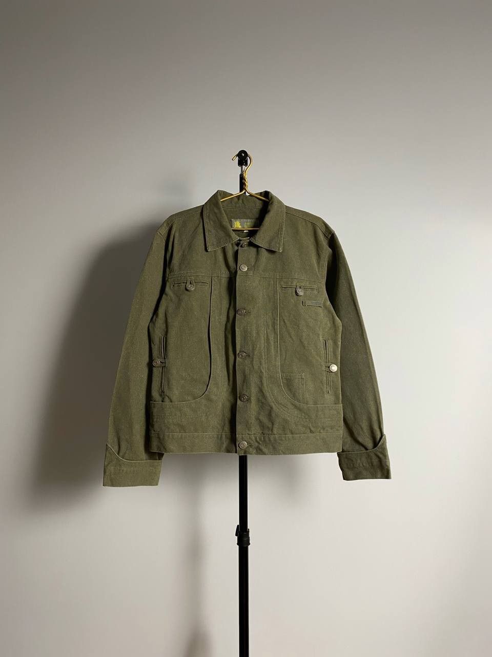 Pre-owned 20471120 X Beauty Beast Jupiter Terminal 1 Multipocket Military Canvas Jacket In Green