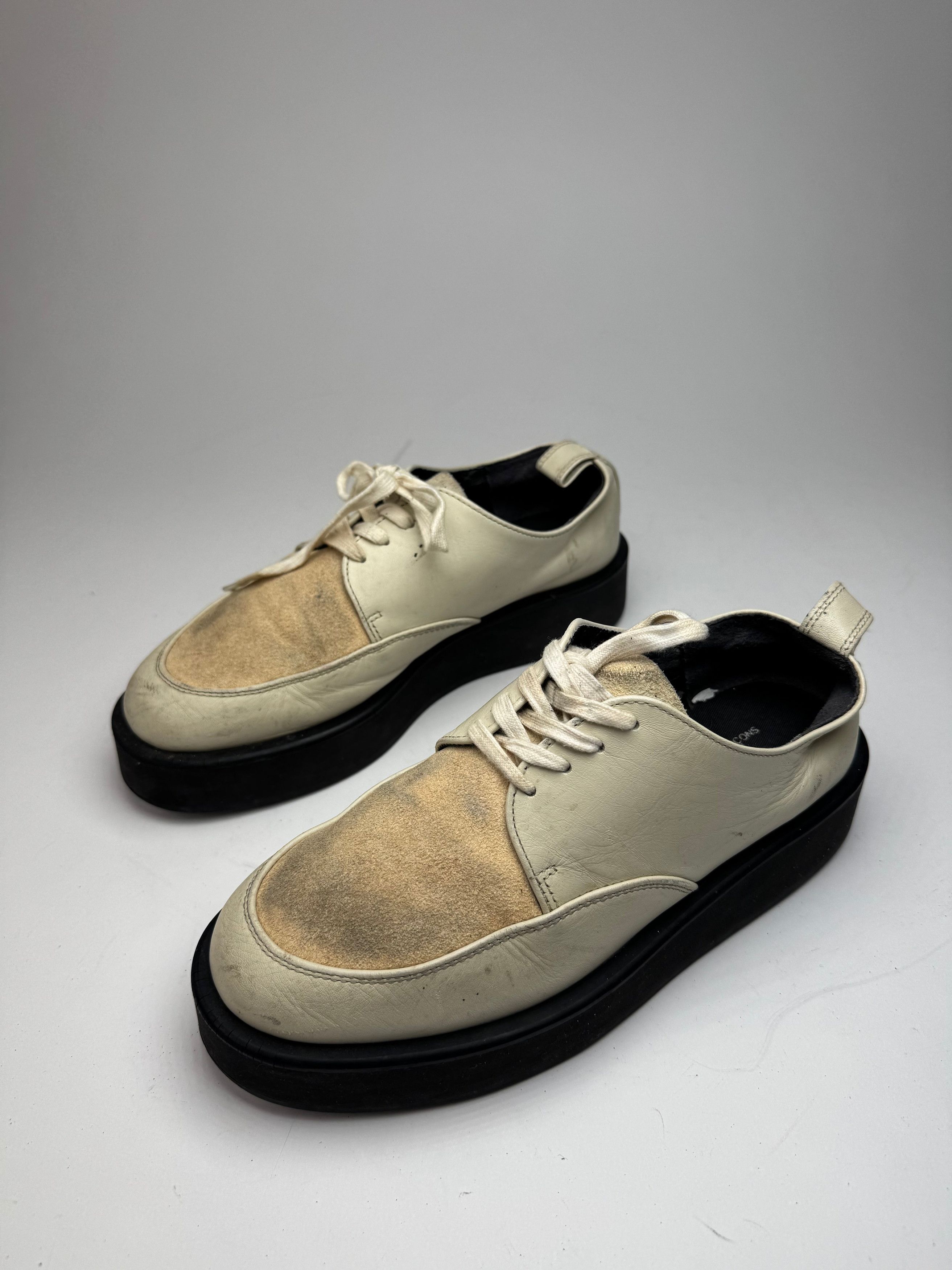 Comme des Garcons Vintage Comme Des Garçons Leather Suede Sneaker beige white Size US 11 / IT 41 - 1 Thumbnail