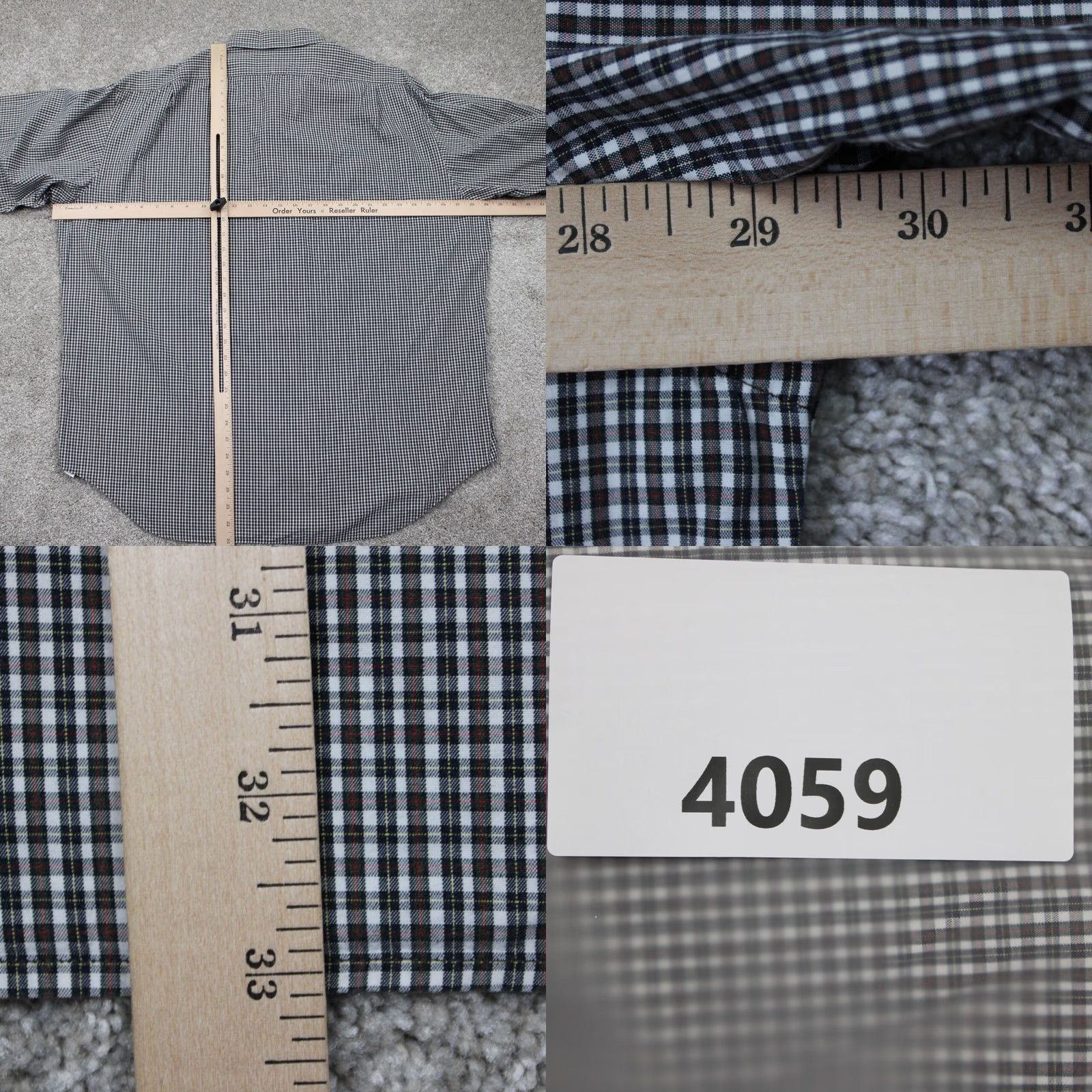 Ralph Lauren Ralph Lauren Shirt Men 2XL Gray/White Marlowe 100% Cotton Long Sleeve Button-Up Knit Polo Size US XXL / EU 58 / 5 - 8 Thumbnail