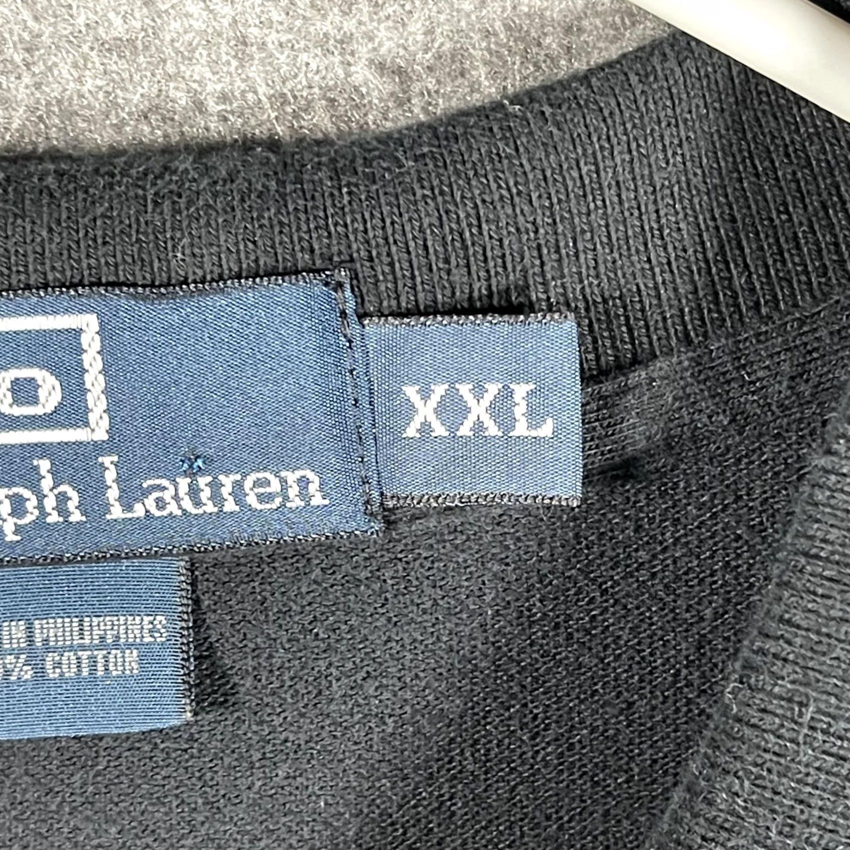 Polo Ralph Lauren Polo by Ralph Lauren Polo Shirt Mens 2XL Black Long Sleeve Solid Knit with Purple Pony Logo Size US XXL / EU 58 / 5 - 7 Thumbnail