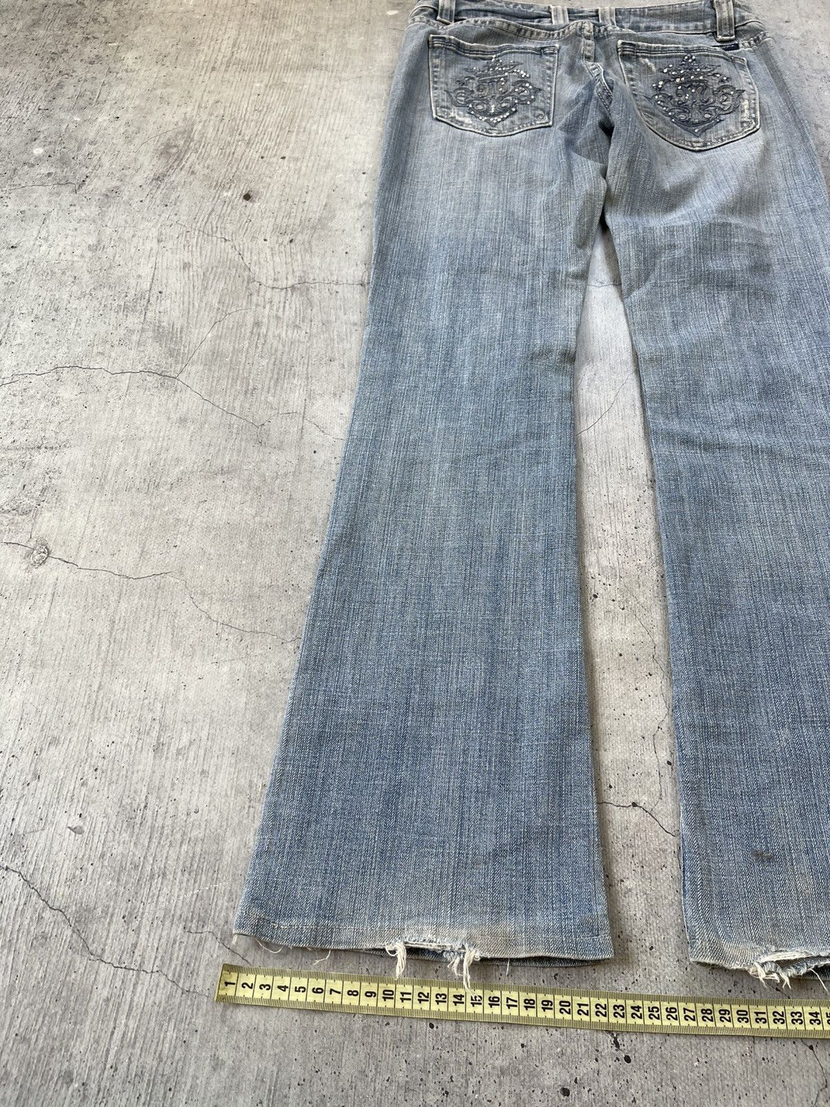Miss Me Miss Me Jeans Womens 29 Blue Bootcut Denim Regular Fit Women Size 29" - 6 Thumbnail