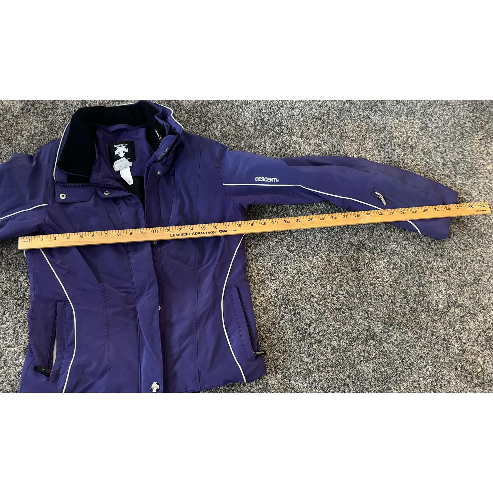 Descente Descente Zip Up Insulated Quilted Lined Ski Jacket Purple 8 Size M / US 6-8 / IT 42-44 - 19 Thumbnail