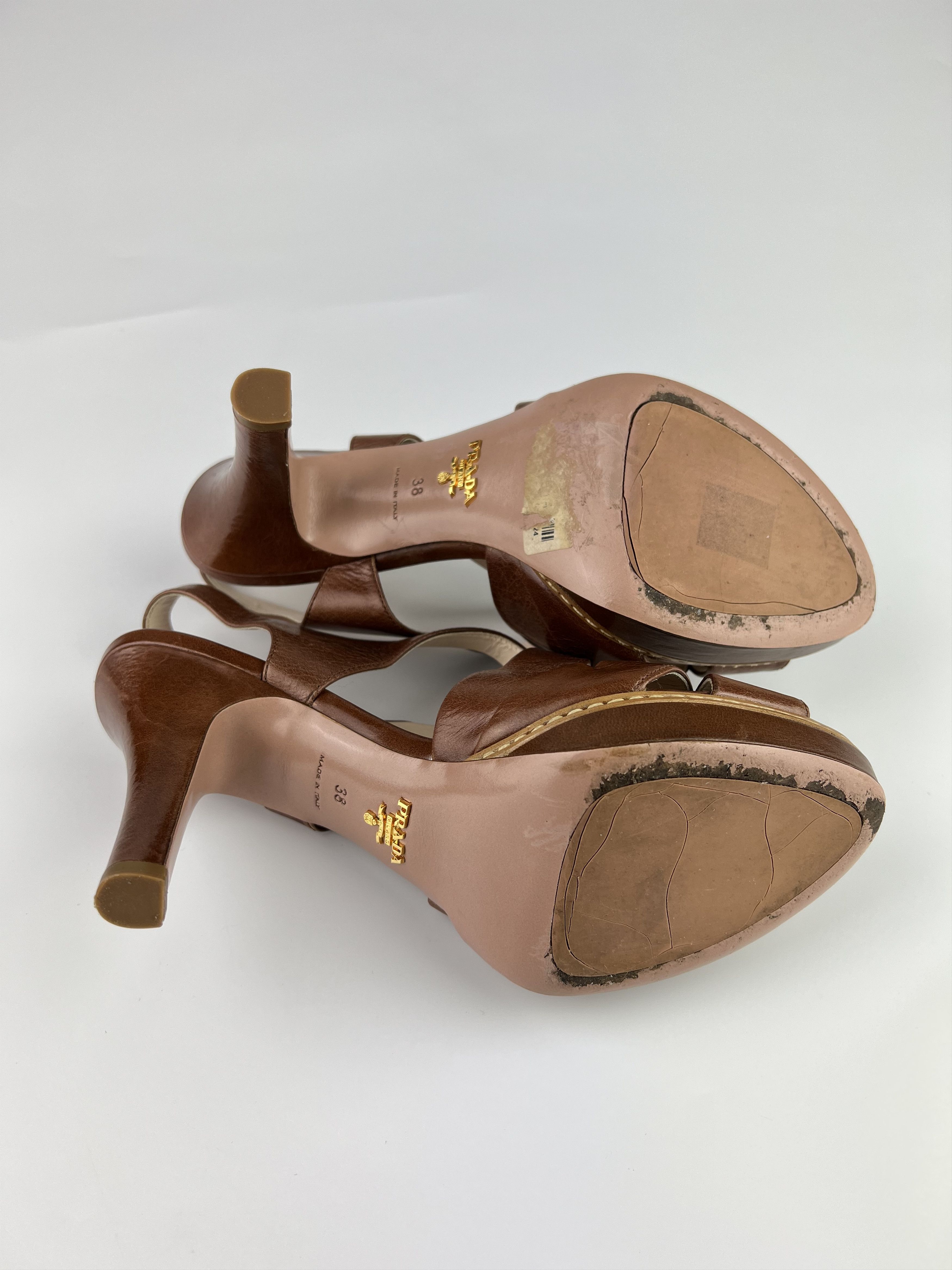 Prada Prada Brown Heels Size 38 Size US 8 / IT 38 - 13 Thumbnail