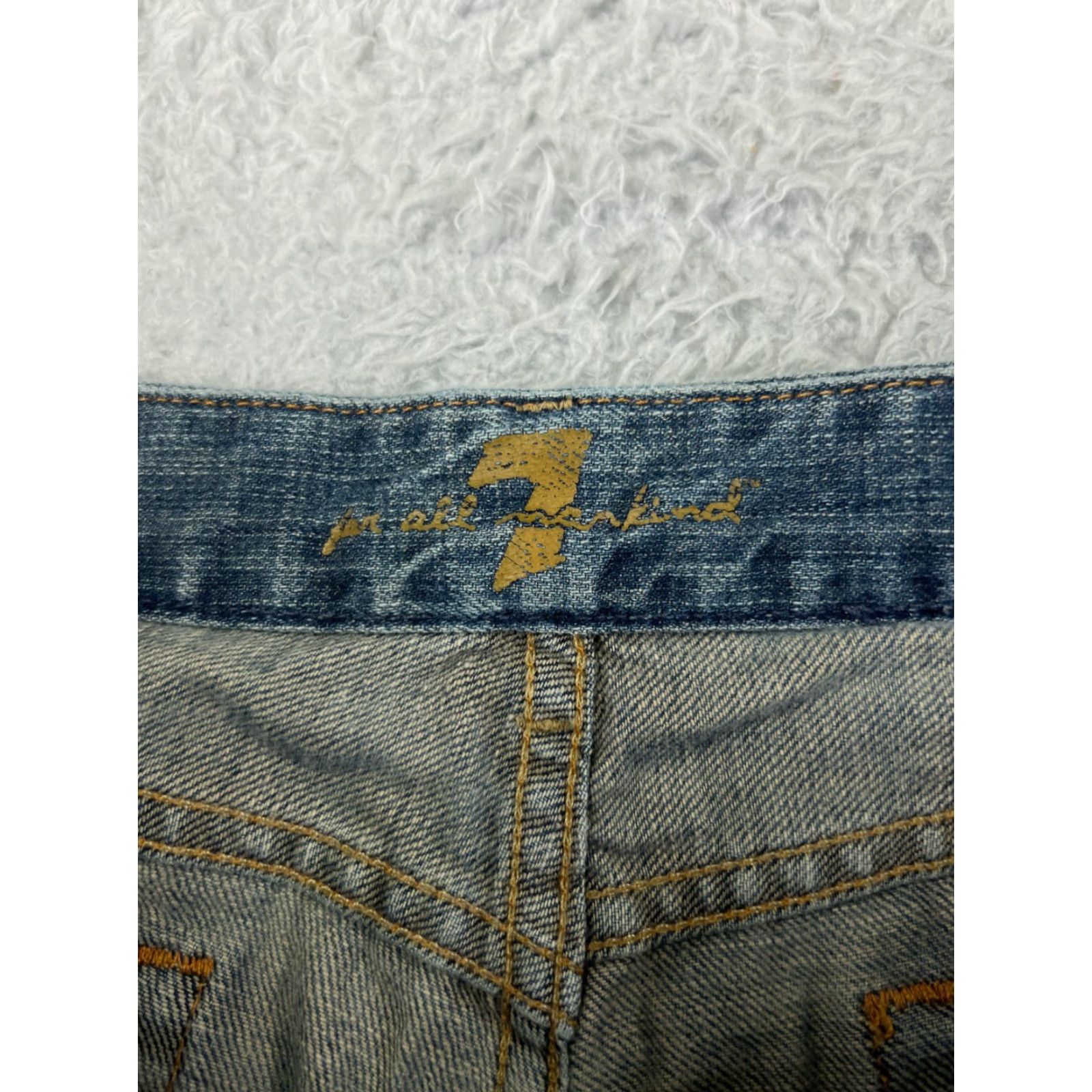 7 For All Mankind 7 For All Mankind Jeans Women 30 Blue Denim Bootcut Low Rise Embroidered Cotton Womens Jeans Bootcut 7 For All Mankind Blue Color 30s? Size 30" / US 8 / IT 44 - 3 Thumbnail