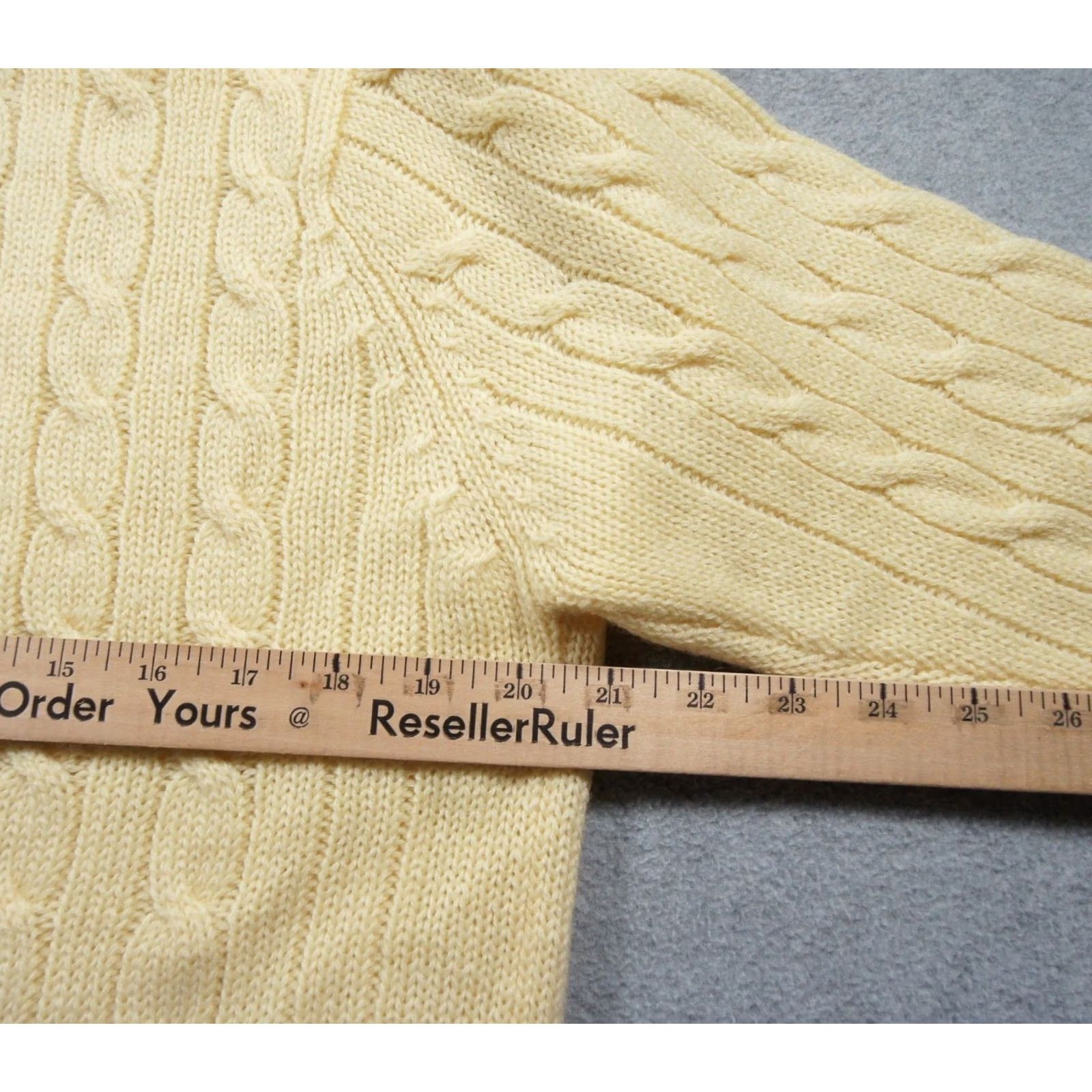 Vintage VINTAGE Cable Car Clothiers Sweater Womens XL Yellow Cardigan Knit Wool Ladies Size XL / US 12-14 / IT 48-50 - 6 Thumbnail