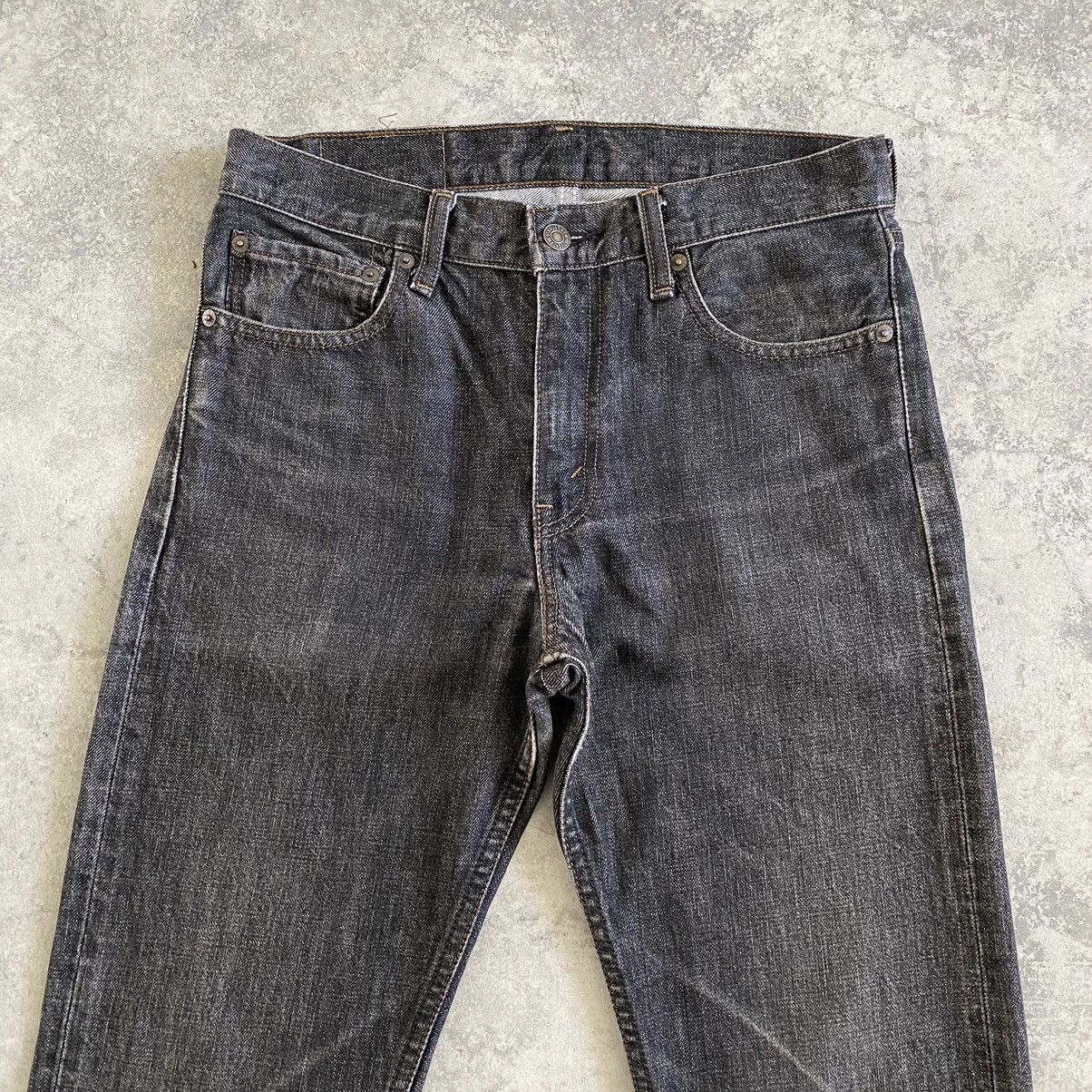 Levi's Vintage 90’s Levis 505 Washed Black Denim Jeans Size US 30 / EU 46 - 9 Thumbnail