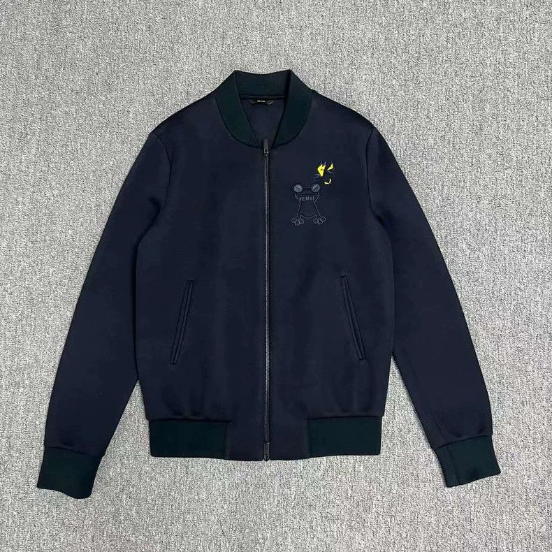 Fendi Fendi Frog Butterfly Embroidered Bomber Jacket - dmc Size US M / EU 48-50 / 2 - 1 Thumbnail