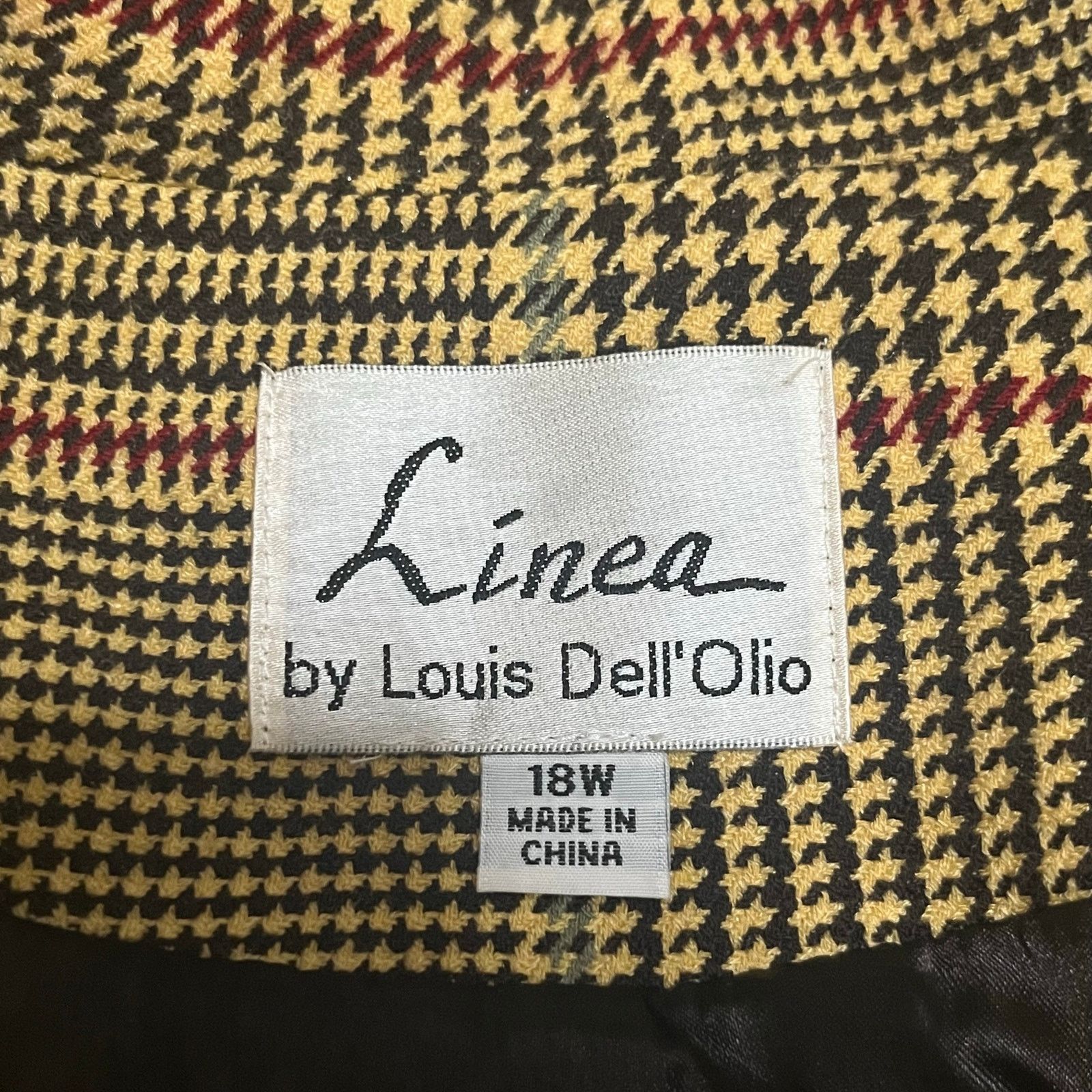 Linea Linea by Louis Dell'Olio plaid blazer Size XXL / US 16-18 / IT 52-54 - 4 Thumbnail