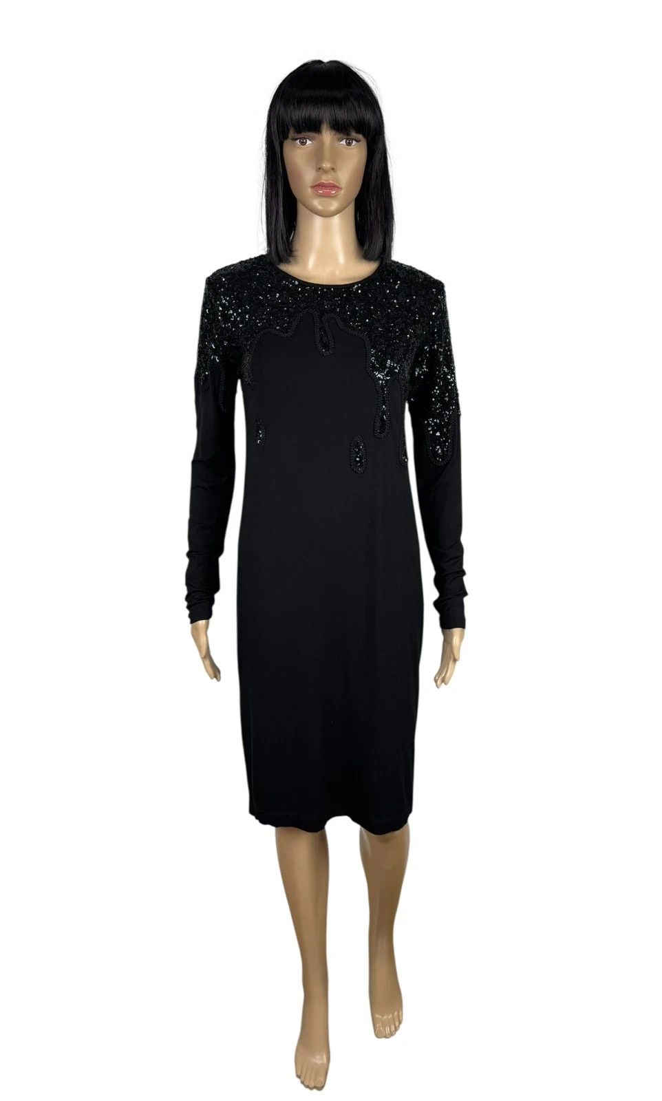 Love Moschino Love Moschino Sequined Dress Viscose size GB8 I40 Size S / US 4 / IT 40 - 2 Thumbnail