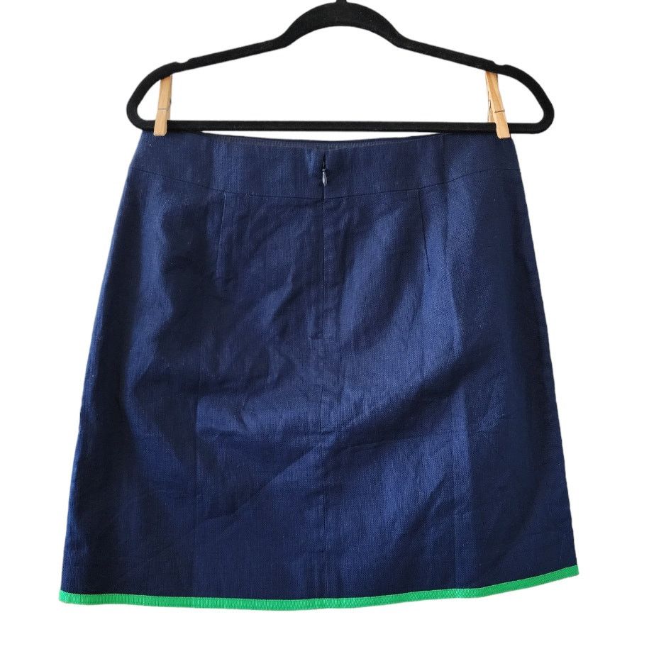 J.Crew Reimagined by J. Crew Tipped Skirt in Basketweave Size 10 Size 32" / US 10 / IT 46 - 2 Thumbnail