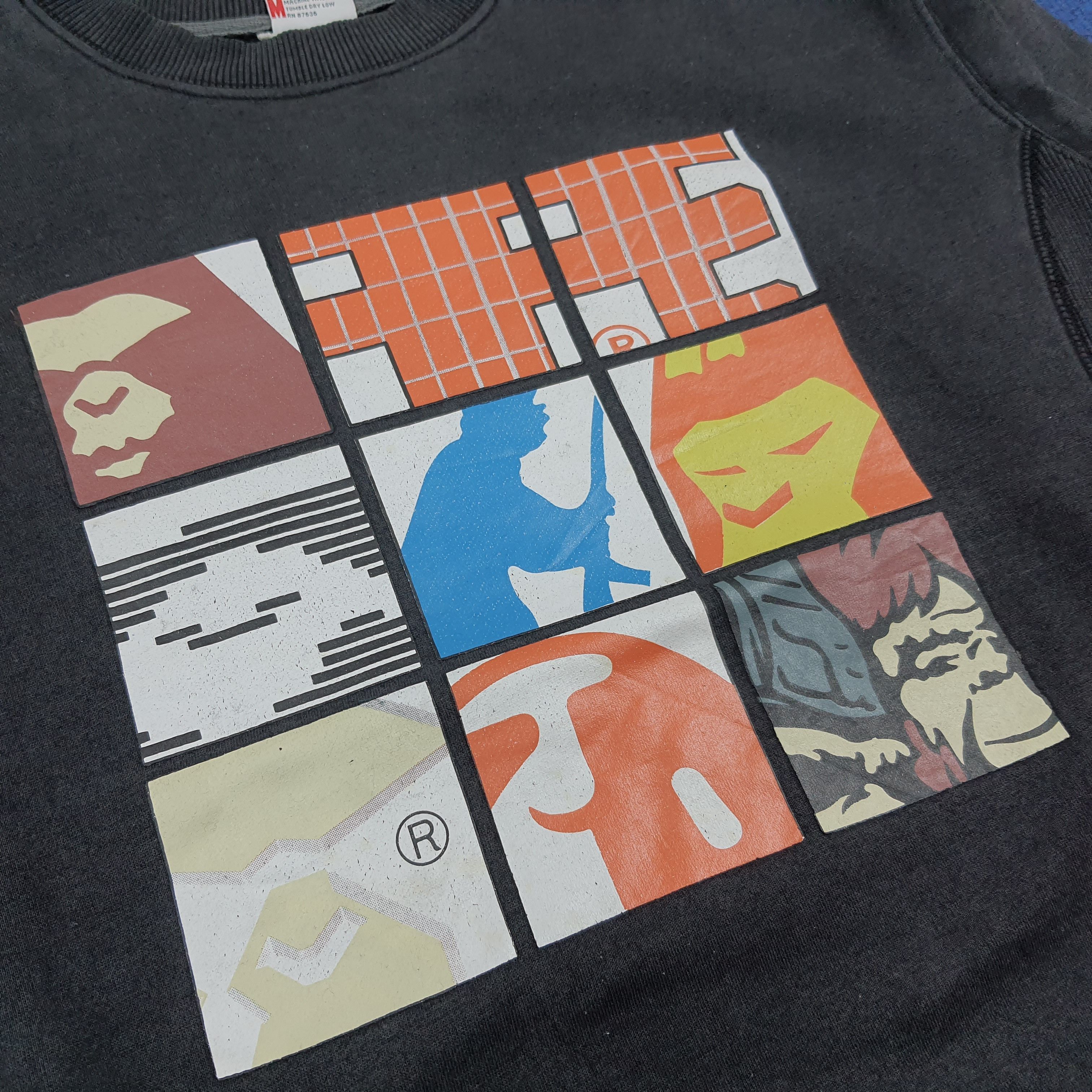Vintage Vintage BAPE Sweatshirt A Bathing Ape Multi Logo C292N4 Size US M / EU 48-50 / 2 - 2 Thumbnail