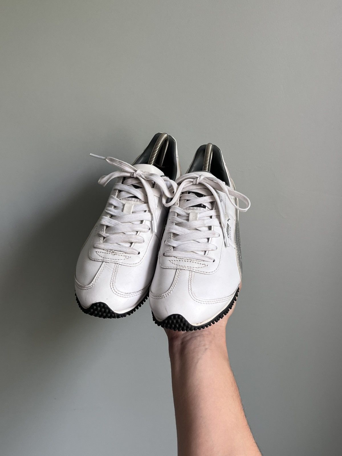Puma Vintage Y2k Puma Speeder Leather Hype Sneakers Size US 7 / IT 37 - 2 Thumbnail